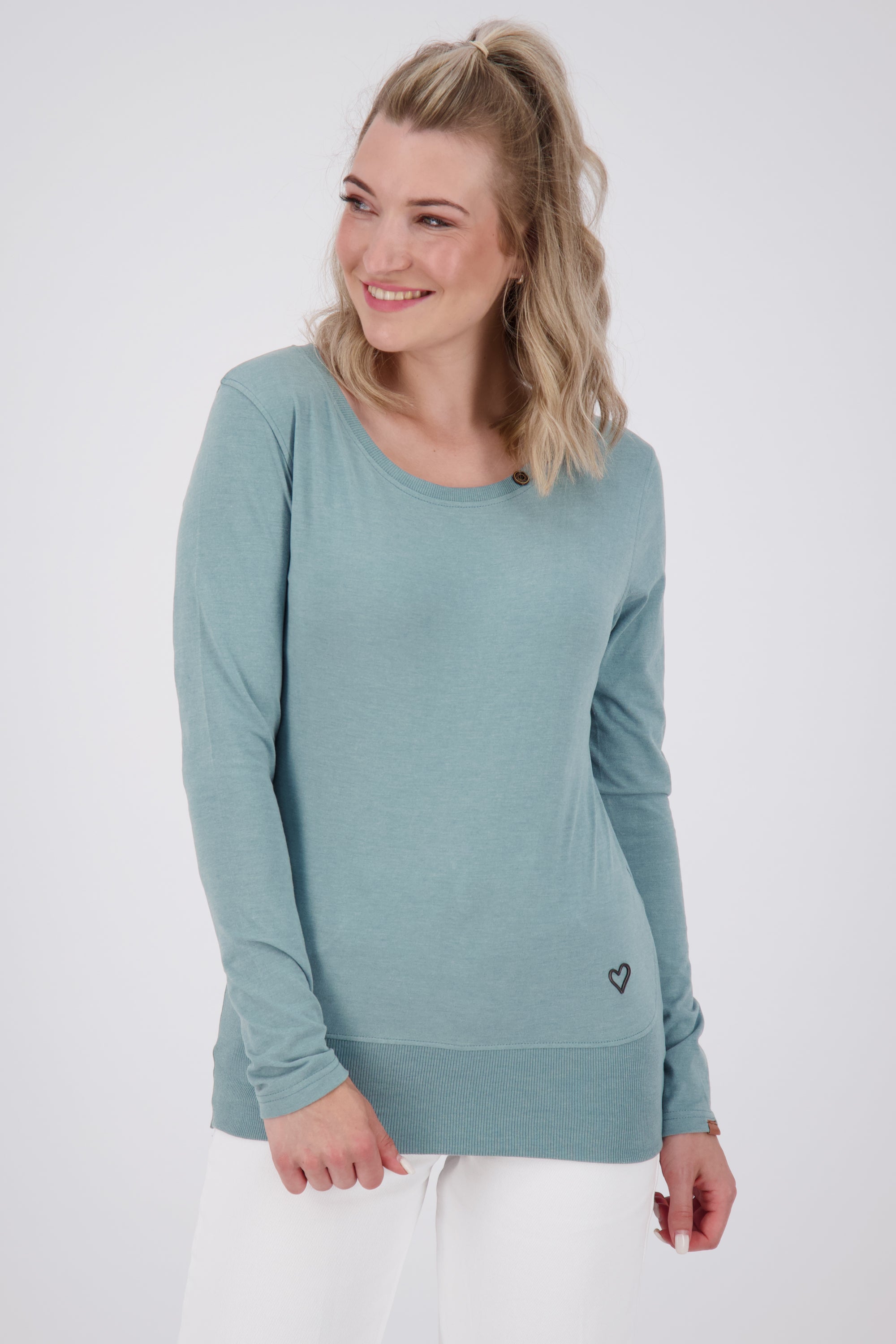Modisches Damen Longsleeve ConnyAK A - unkompliziert und zeitlos Grau