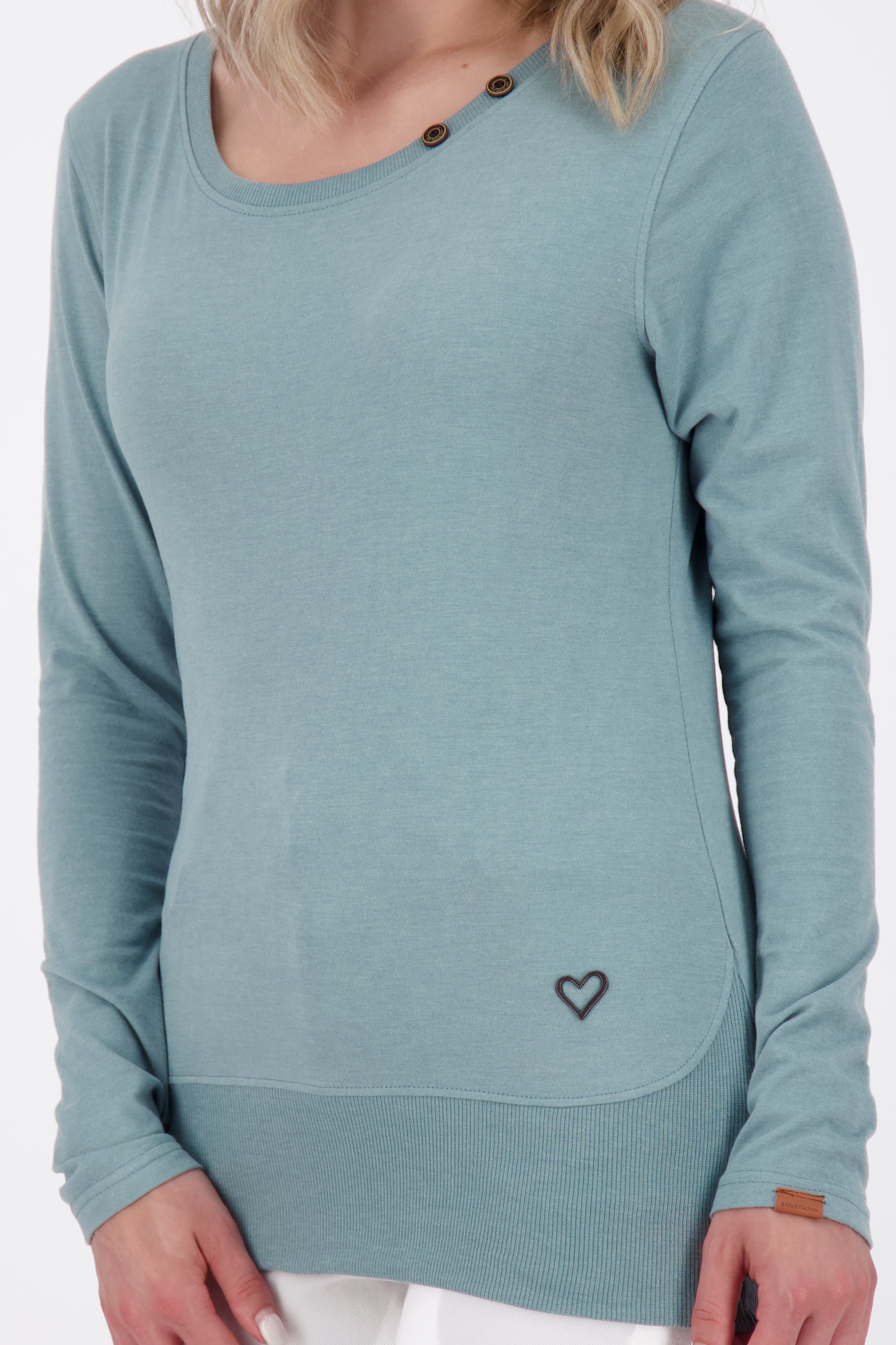 Modisches Damen Longsleeve ConnyAK A - unkompliziert und zeitlos Grau