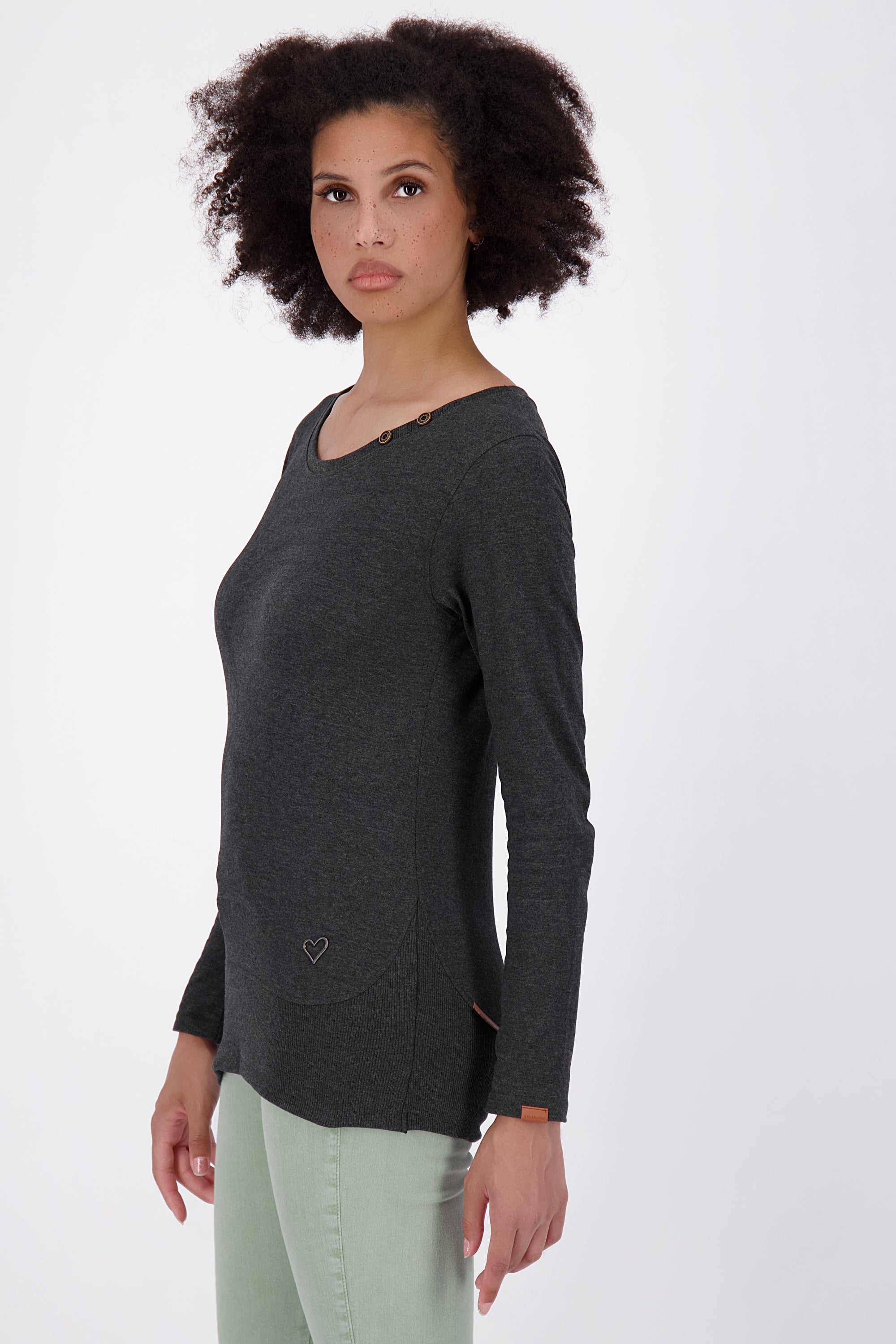 Modisches Damen Longsleeve ConnyAK A - unkompliziert und zeitlos Schwarz