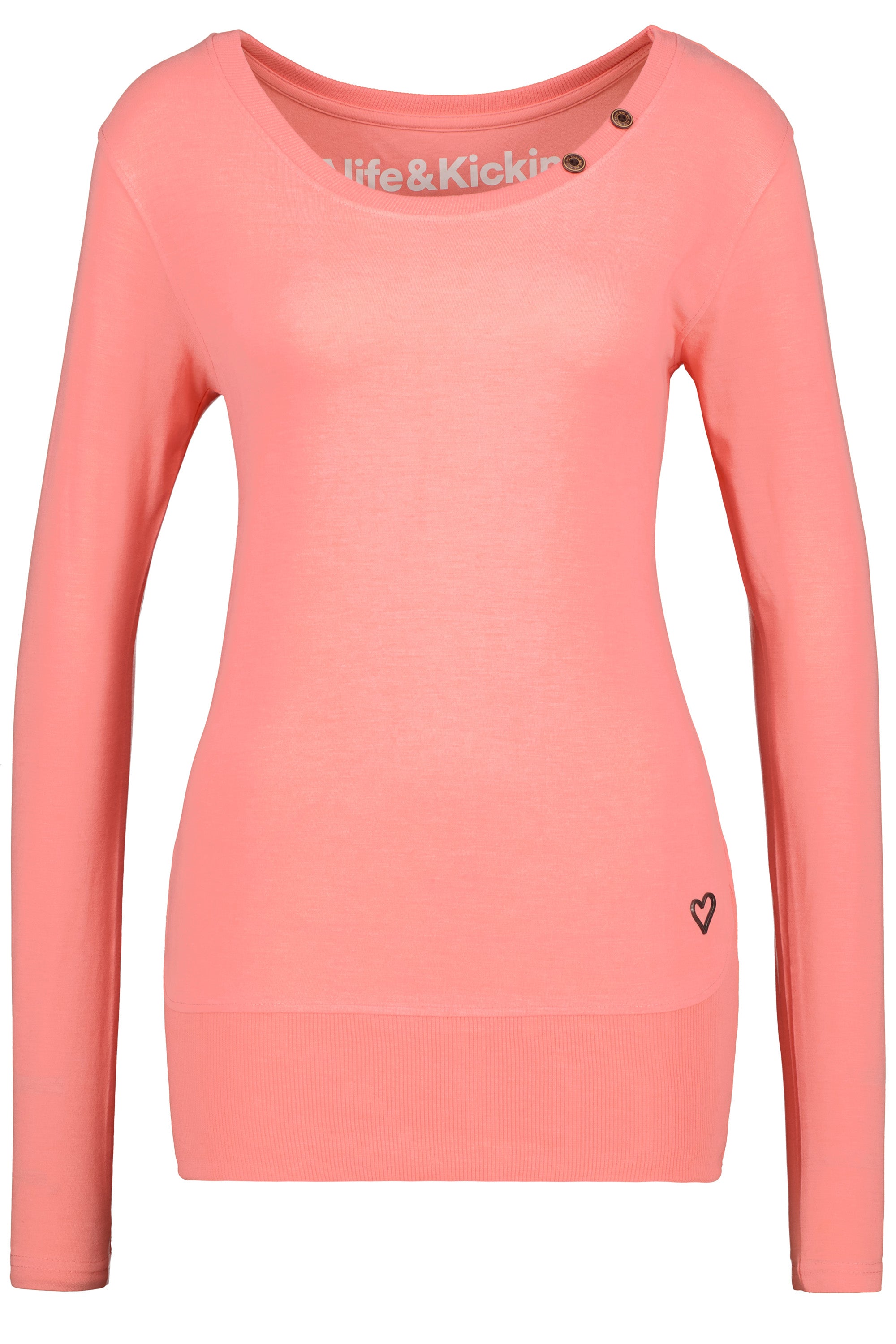 ConnyAK A Langarmshirt verspielt Damen Orange