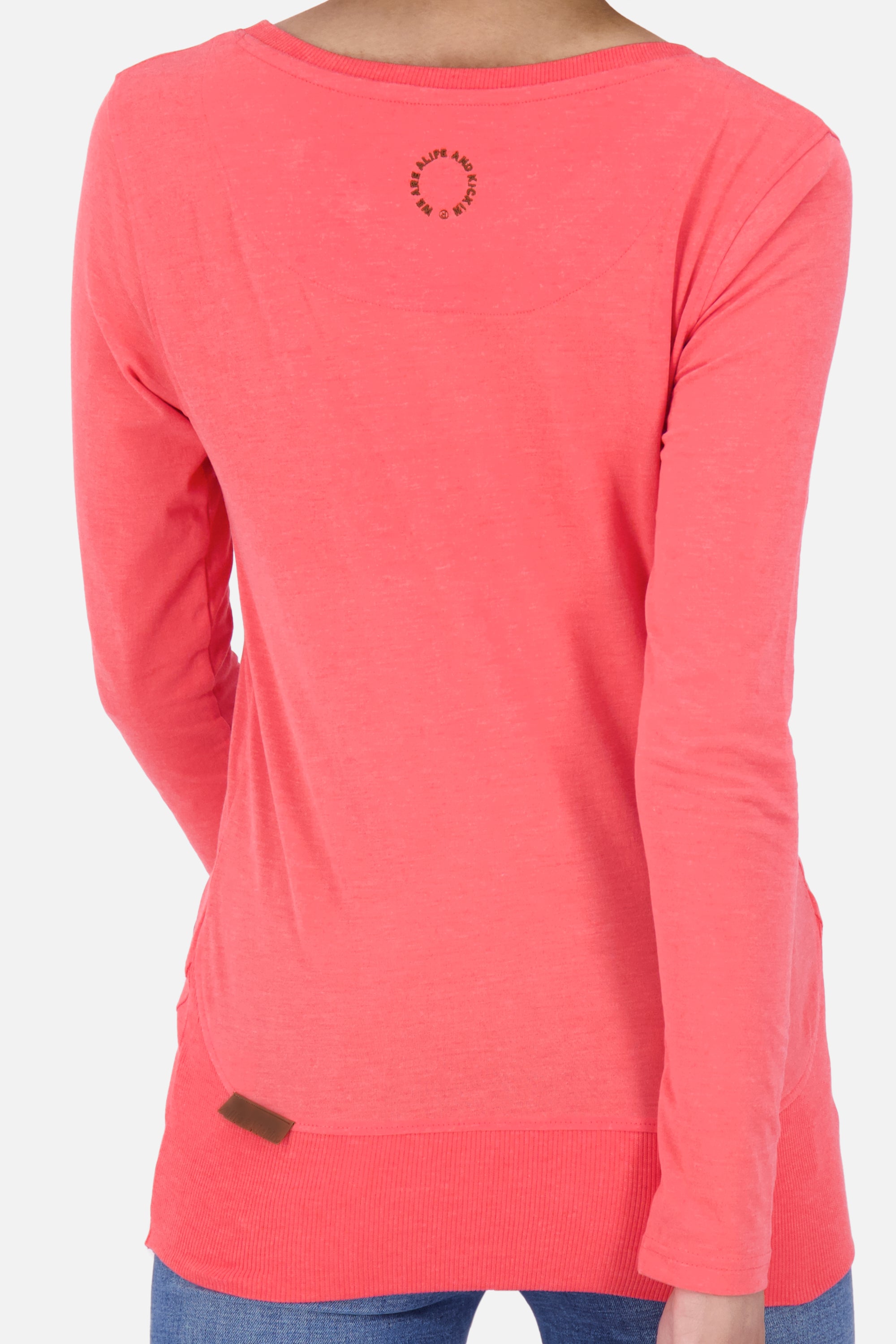 ConnyAK A Langarmshirt verspielt Damen Rot