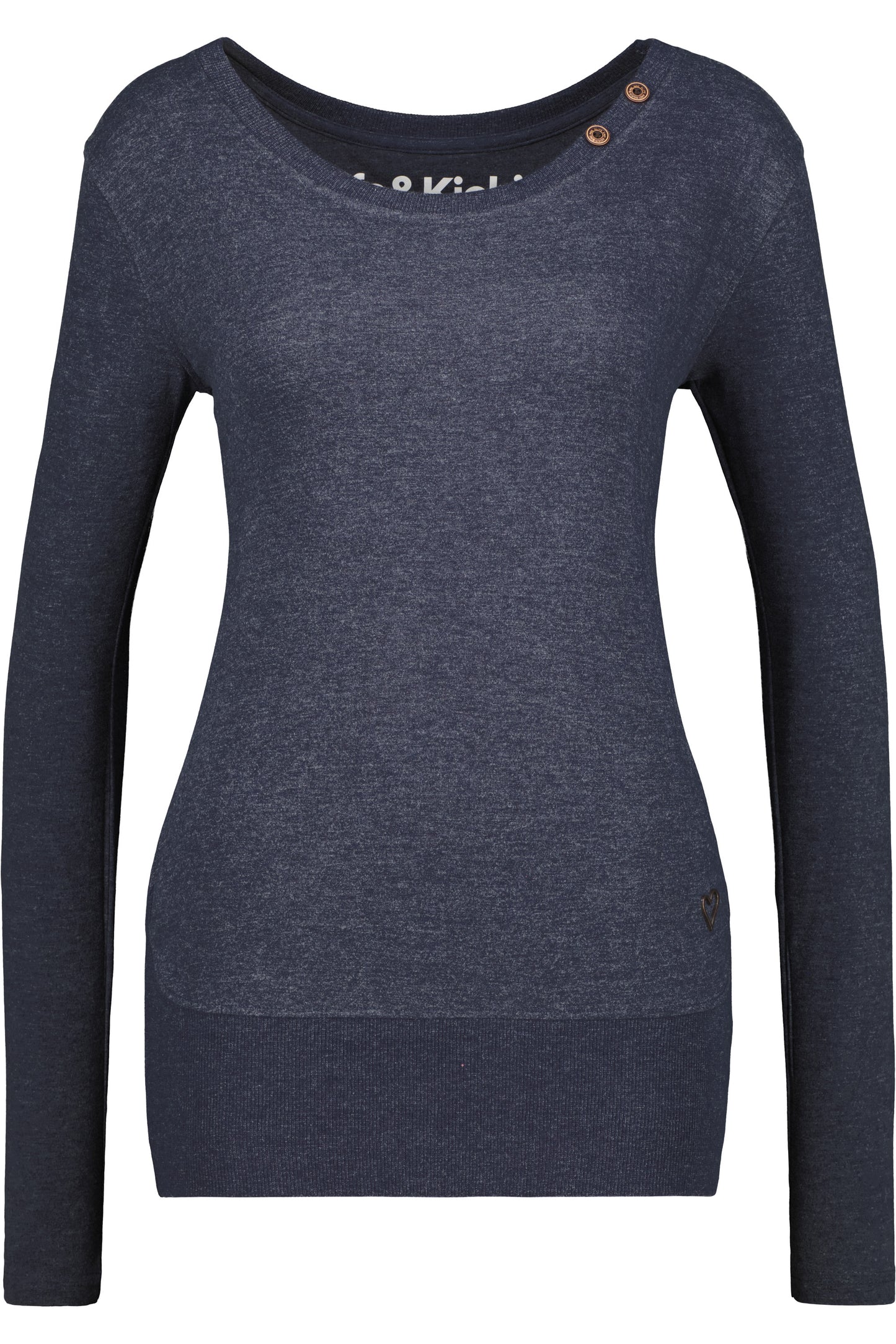 ConnyAK A Langarmshirt verspielt Damen Dunkelblau