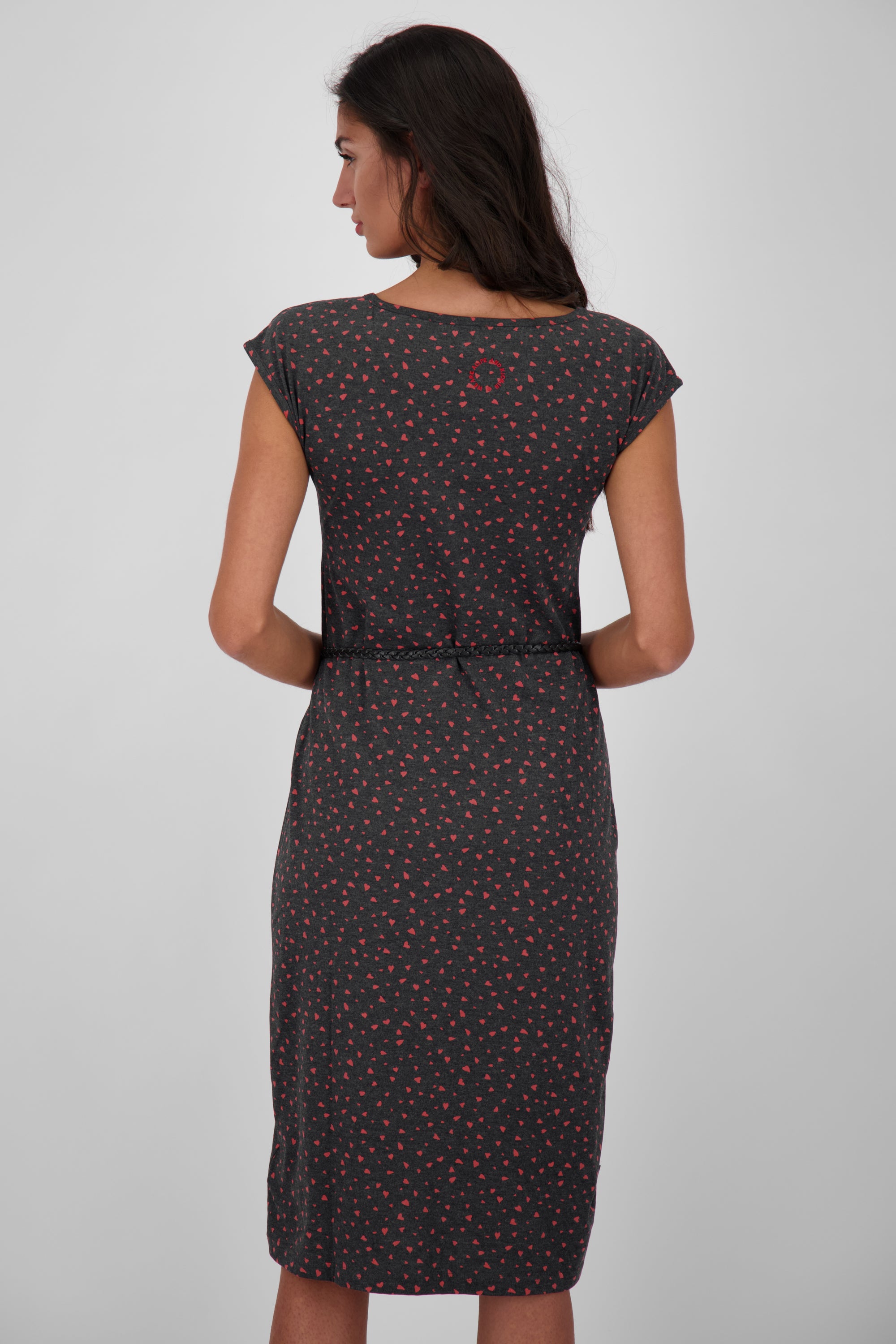 MelliAK Damenkleid mit niedlichen Zierknöpfen Schwarz