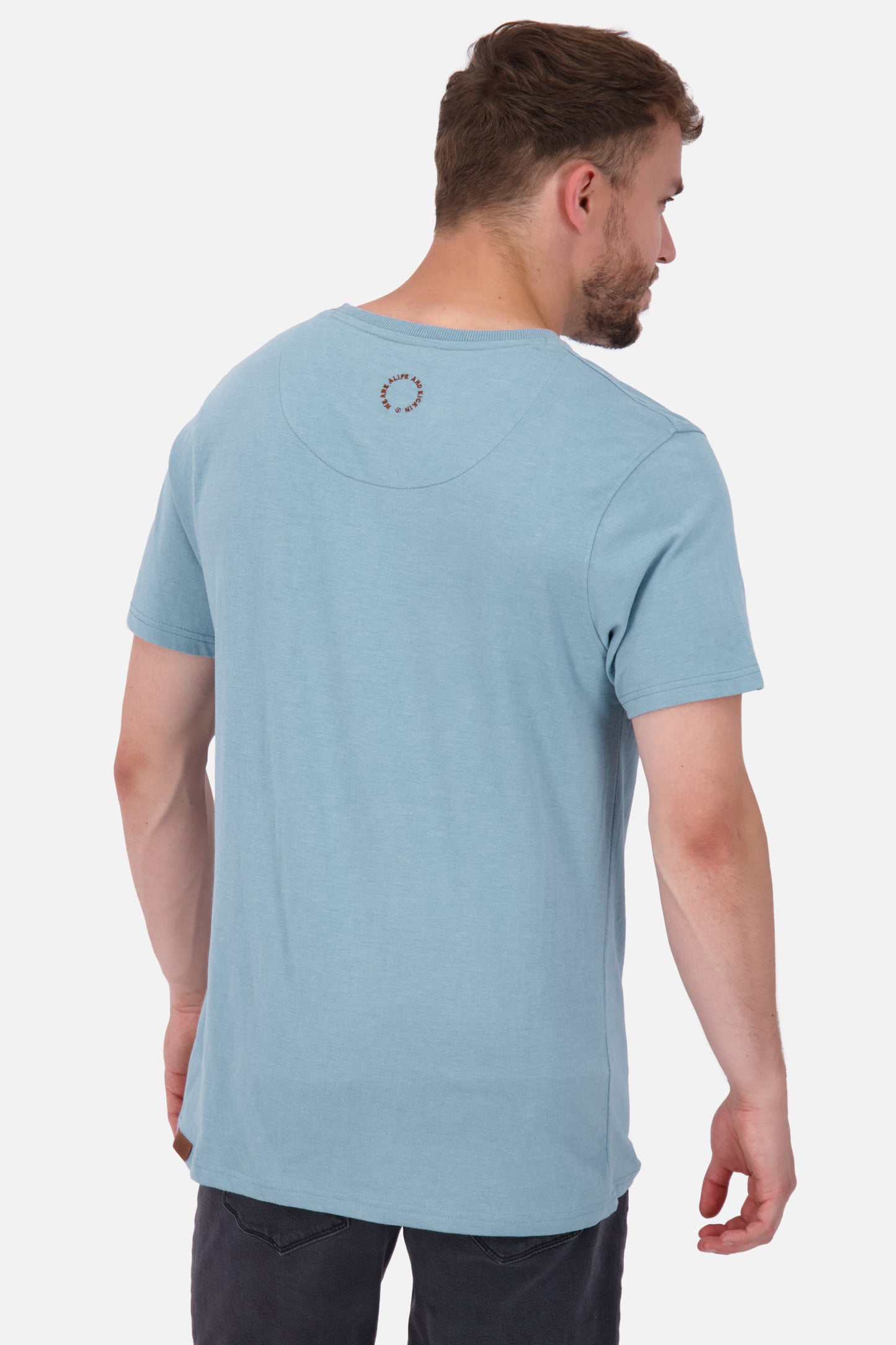Basic-Shirt für Herren MaddoxAK A in schlichtem Design Grau