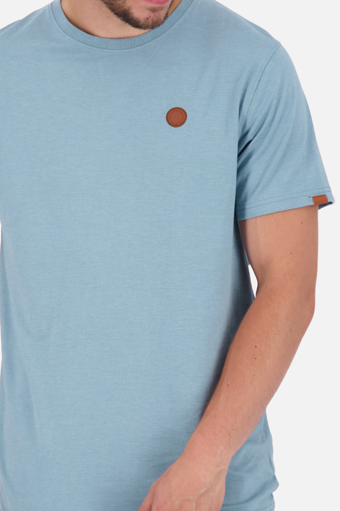 Basic-Shirt für Herren MaddoxAK A in schlichtem Design Grau