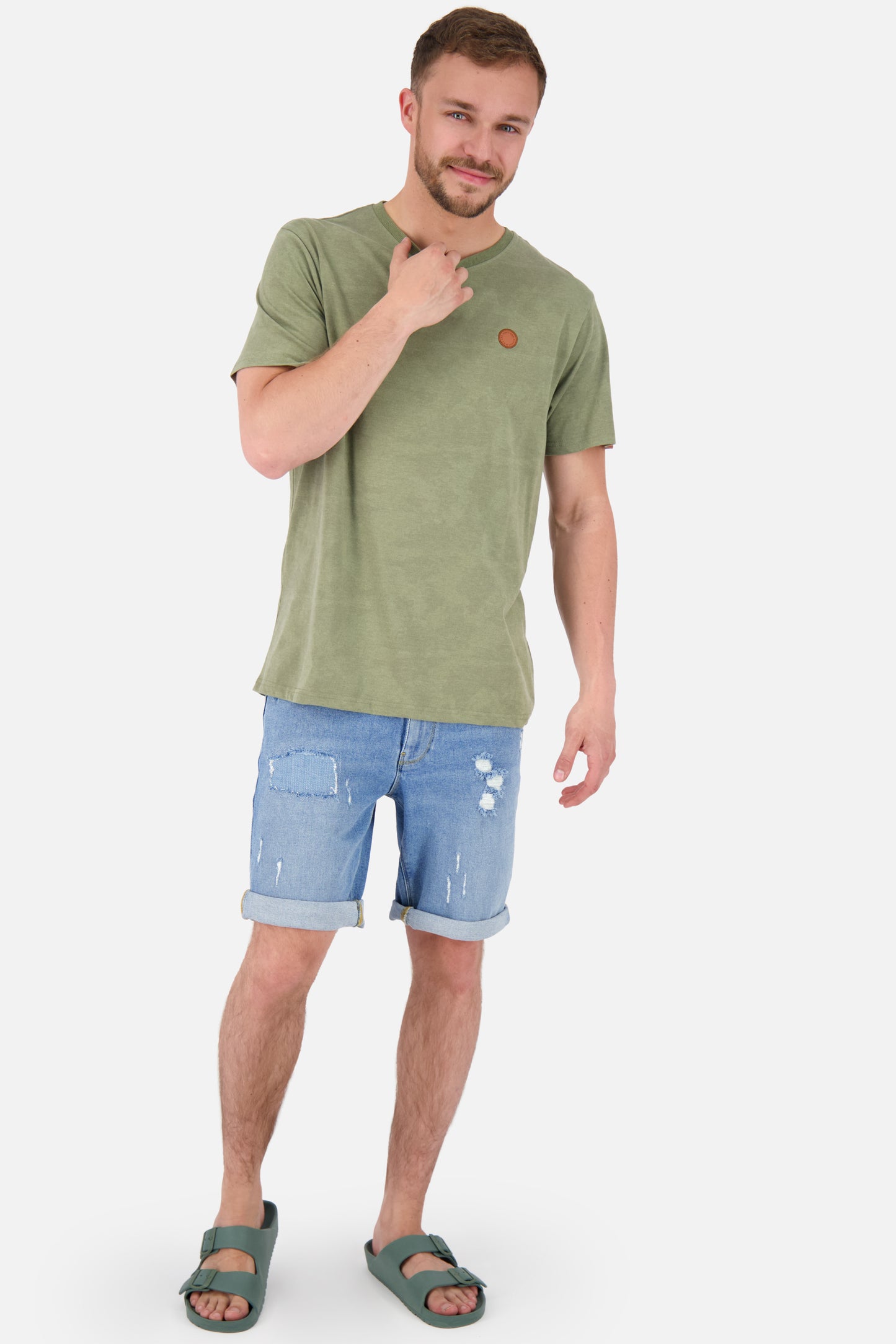 Alloverprint-Design für Männer mit dem T-Shirt NicAK B Grün