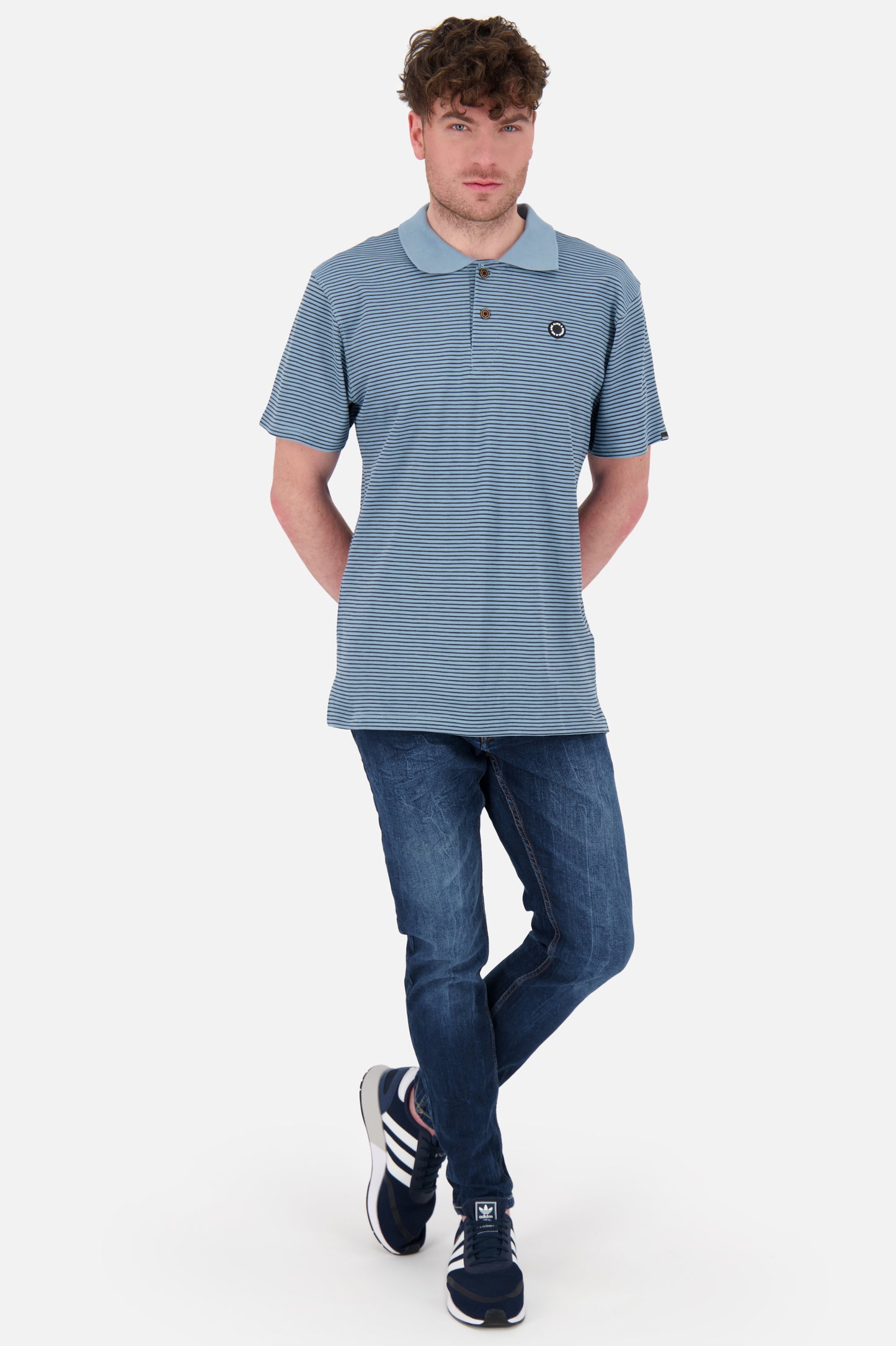 Maritimes Poloshirt PaulAK Z für trendige Männer Grau