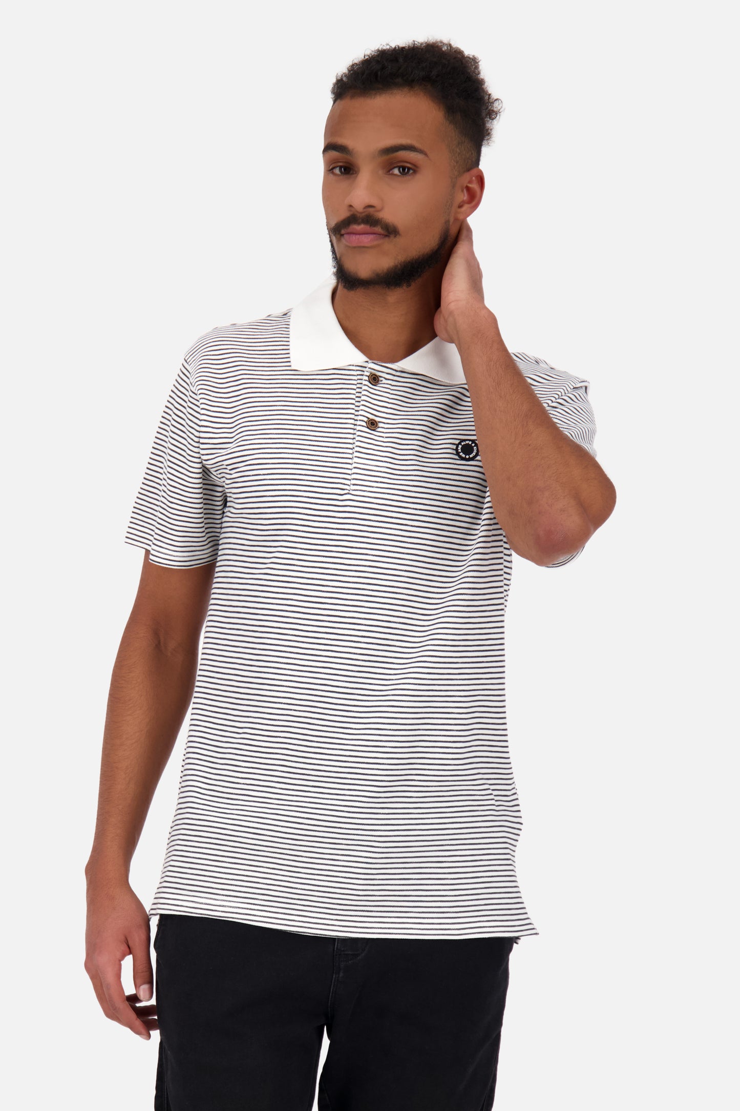 Maritimes Poloshirt PaulAK Z für trendige Männer Weiß