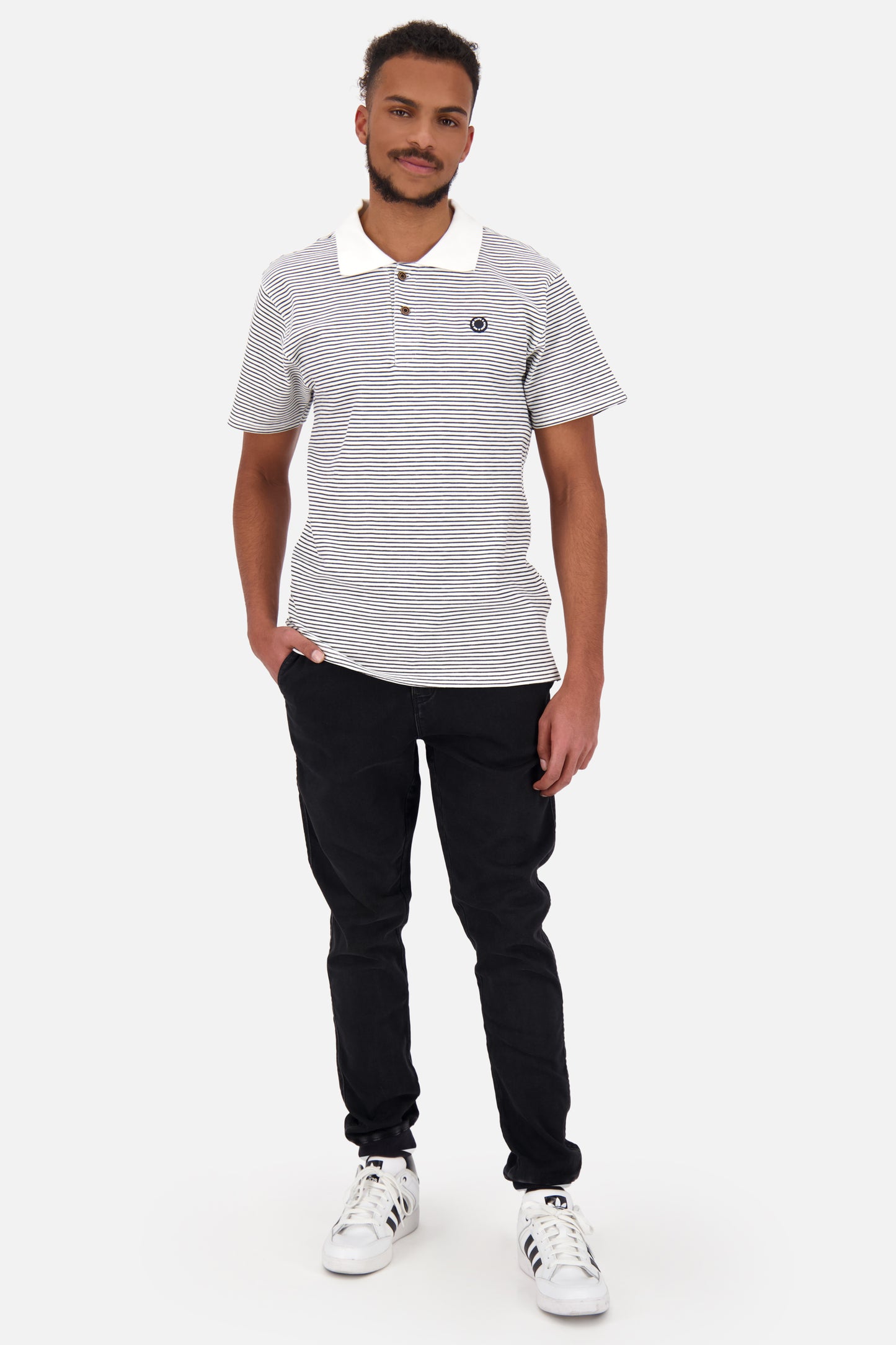 Maritimes Poloshirt PaulAK Z für trendige Männer Weiß