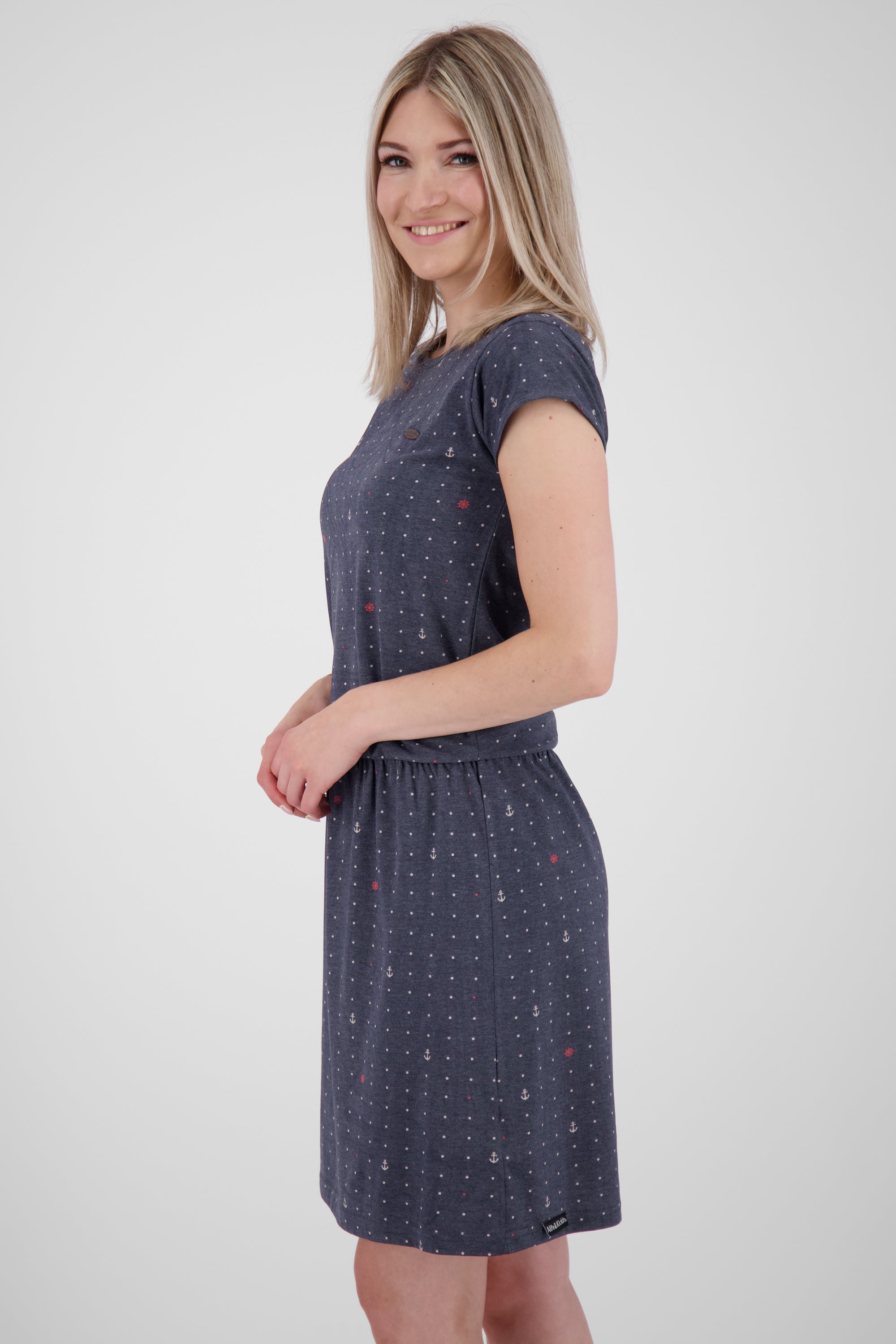 Das gemusterte Sommerkleid ShannaAK B von Alife and Kickin Dunkelblau