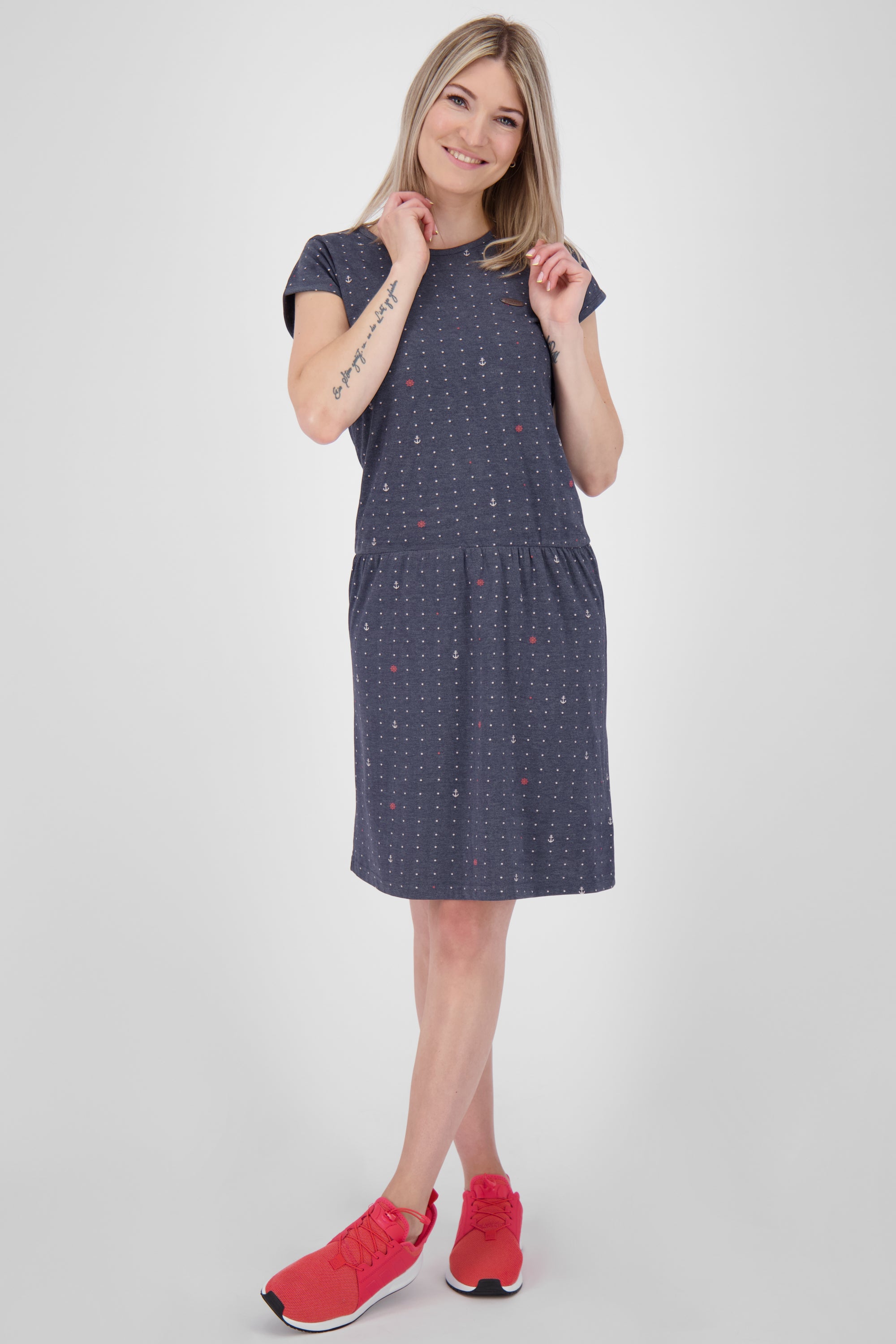 Das gemusterte Sommerkleid ShannaAK B von Alife and Kickin Dunkelblau
