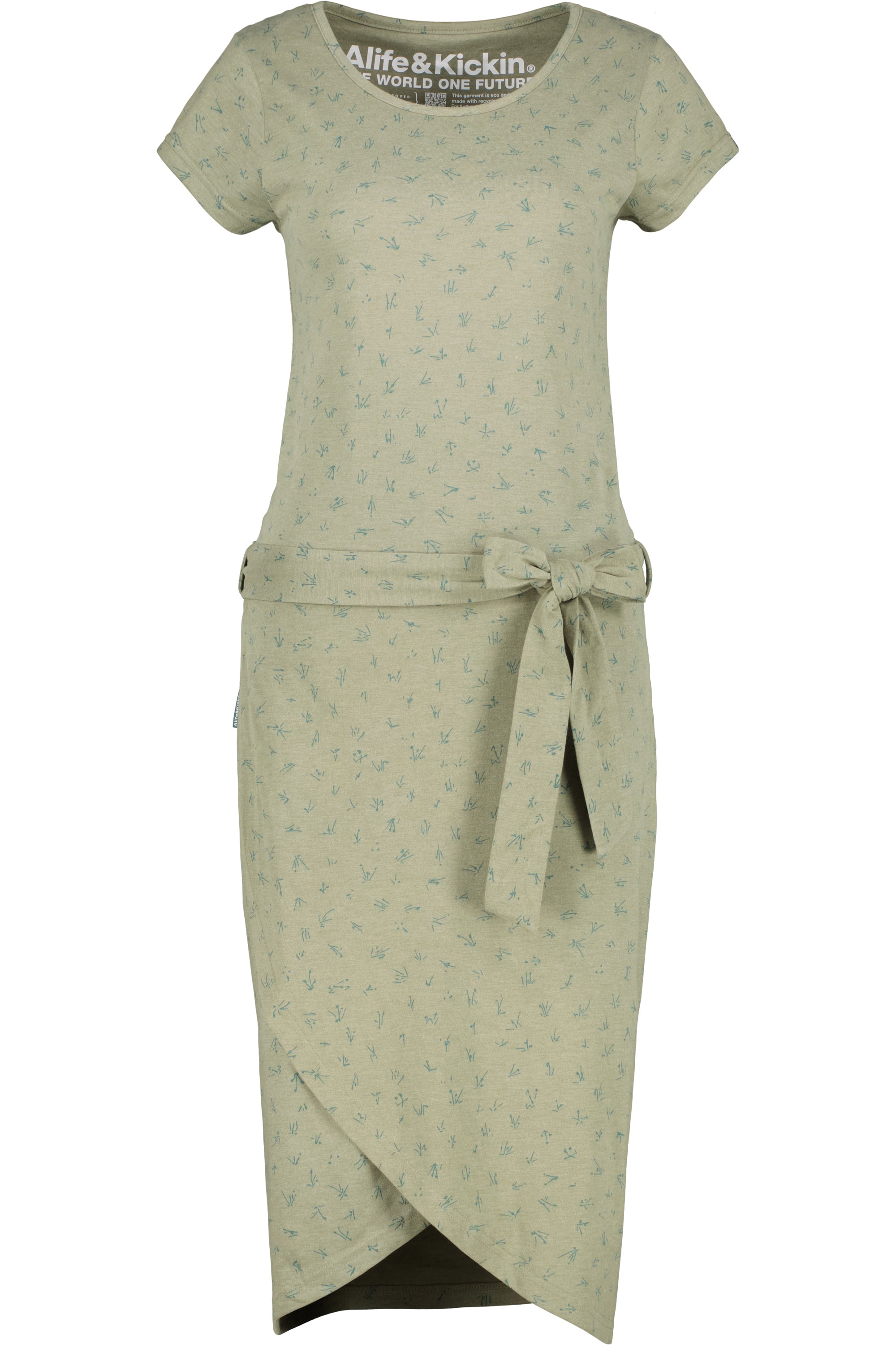 TheaAK Damenkleid mit Allover-Print für den perfekten Sommer-Look Grün