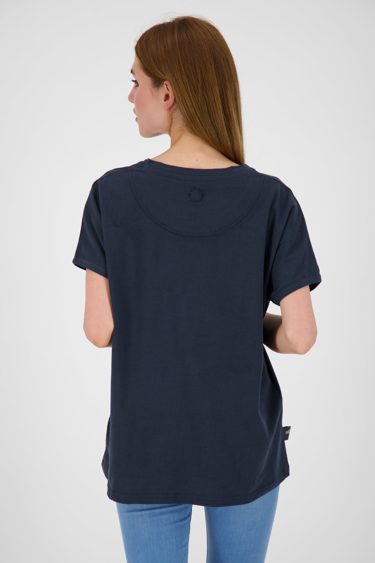 Feminines Kurzarmshirt DiniAK in trendigen Farben Dunkelblau
