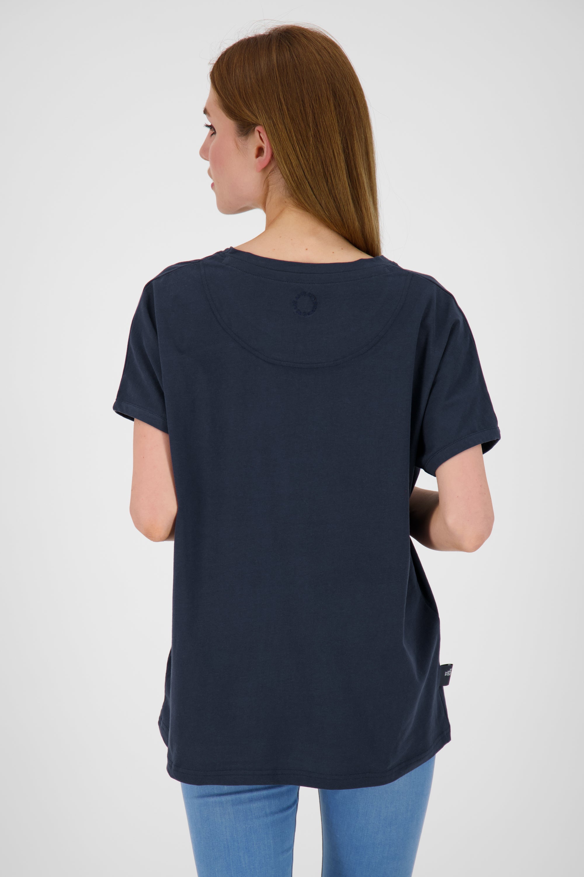 Feminines Kurzarmshirt DiniAK in trendigen Farben Dunkelblau