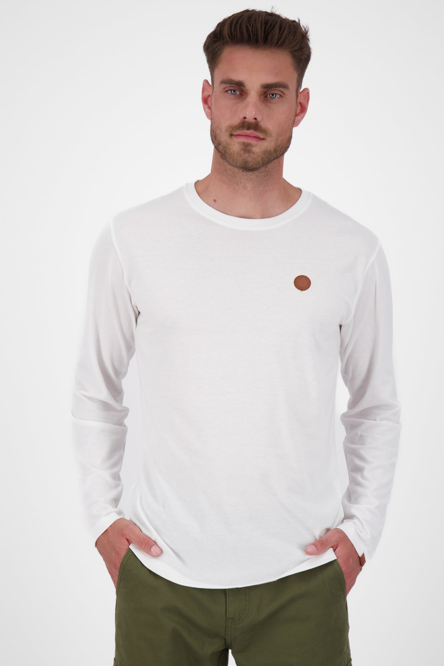 Stilvoll und bequem - Langarmshirt für Herren - Alife and Kickin AlexAK A Weiß