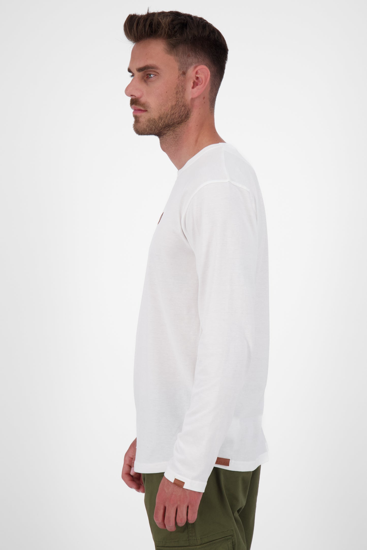 Stilvoll und bequem - Langarmshirt für Herren - Alife and Kickin AlexAK A Weiß