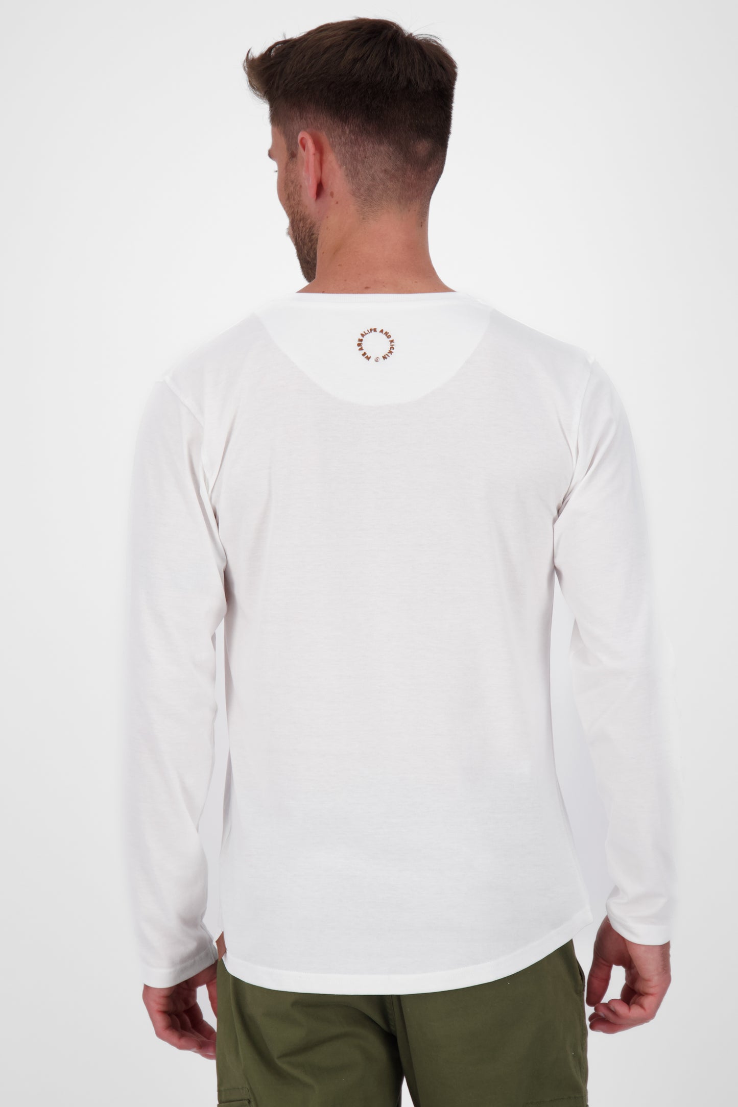 Stilvoll und bequem - Langarmshirt für Herren - Alife and Kickin AlexAK A Weiß