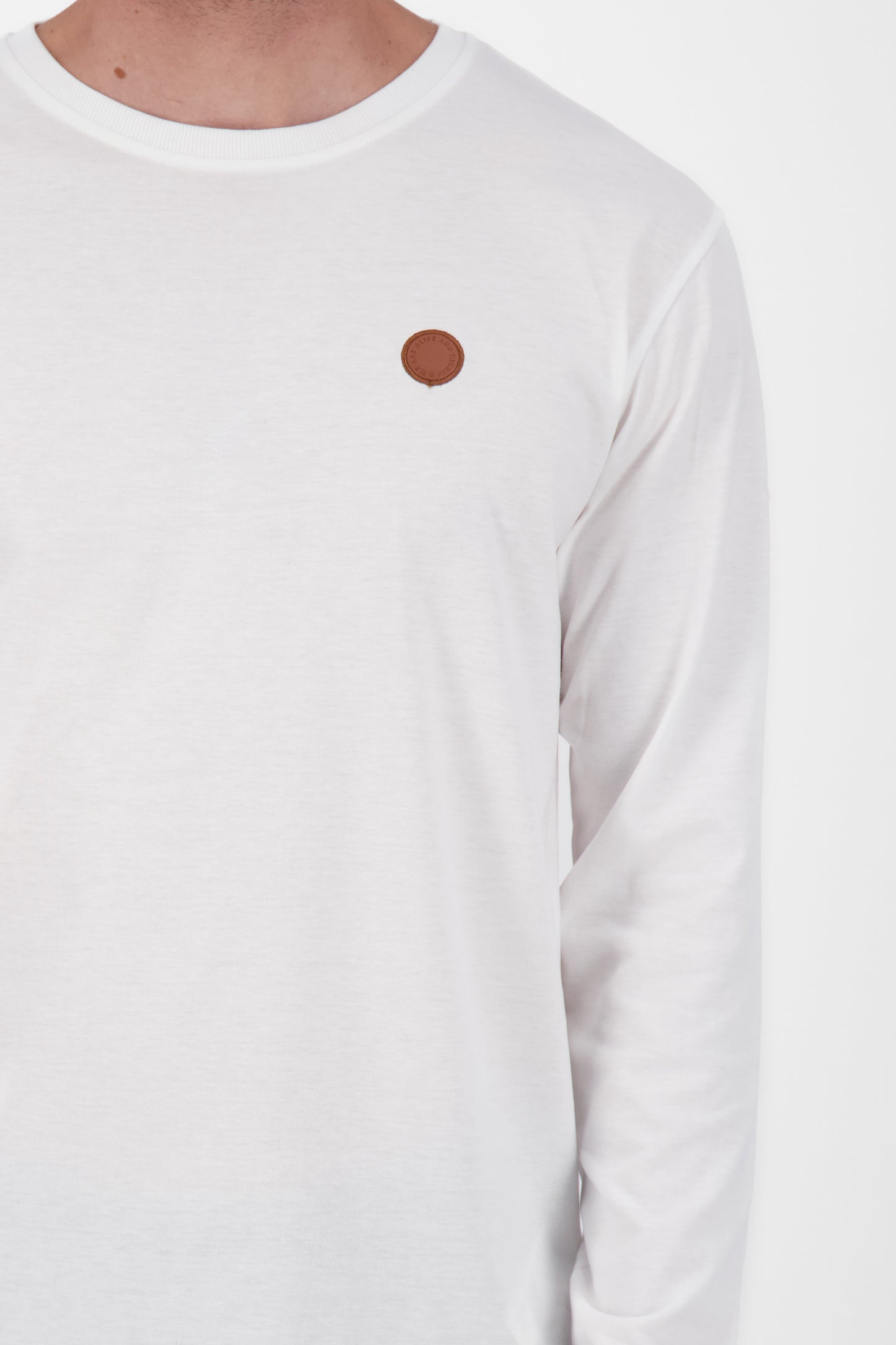 Stilvoll und bequem - Langarmshirt für Herren - Alife and Kickin AlexAK A Weiß