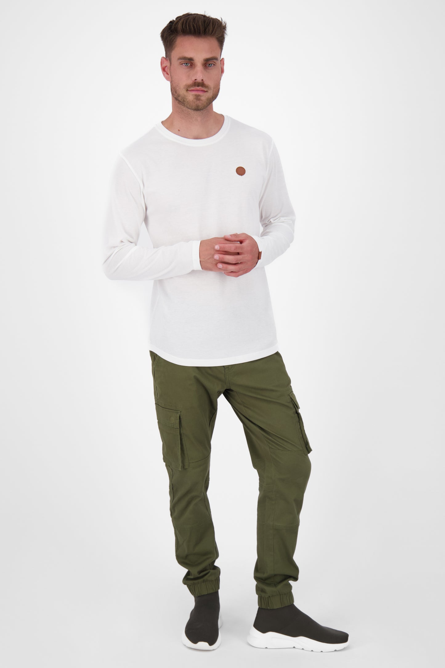 Stilvoll und bequem - Langarmshirt für Herren - Alife and Kickin AlexAK A Weiß