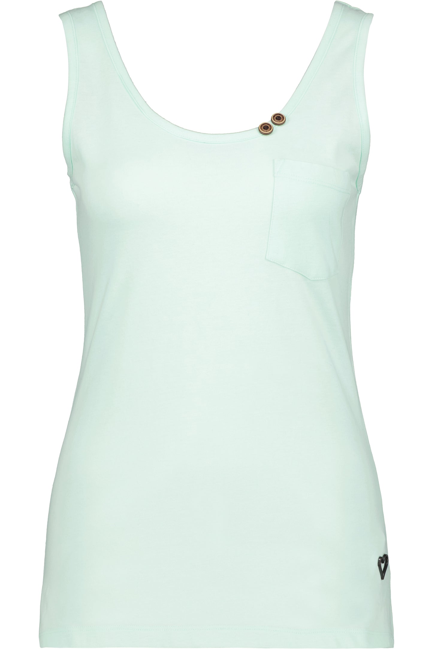 Dezent geschnittenes Damen Longsleeve LeaAK B mit Muster Hellgrün
