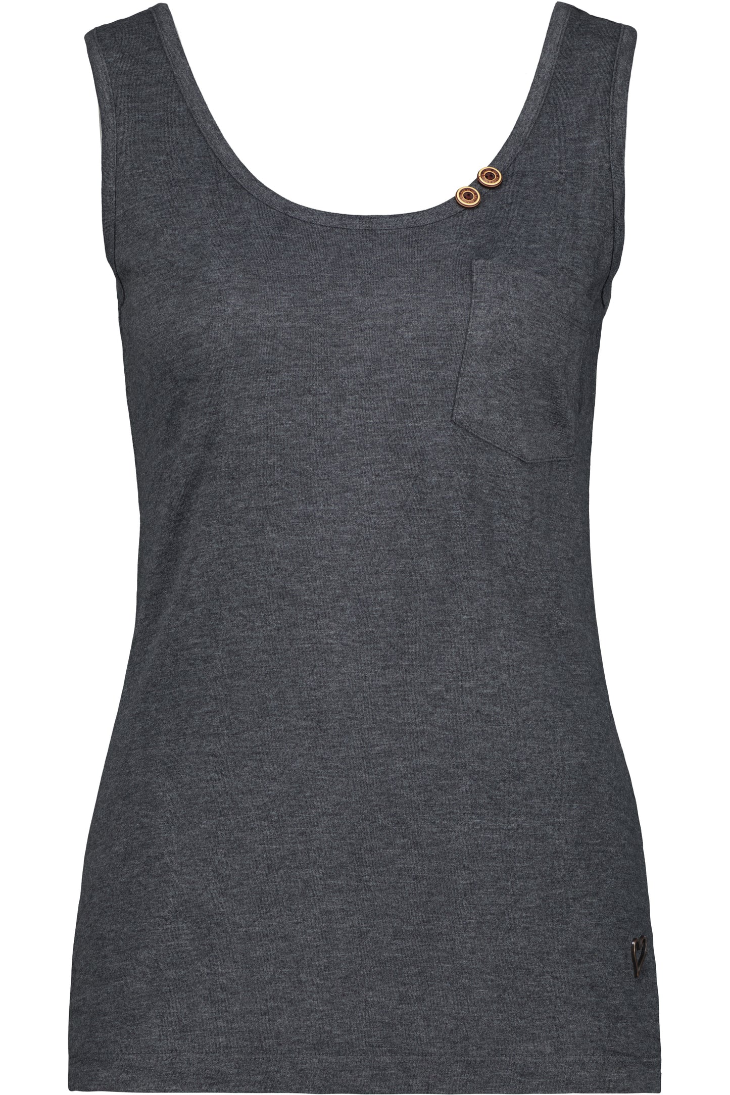 Dezent geschnittenes Damen Longsleeve LeaAK B mit Muster Schwarz