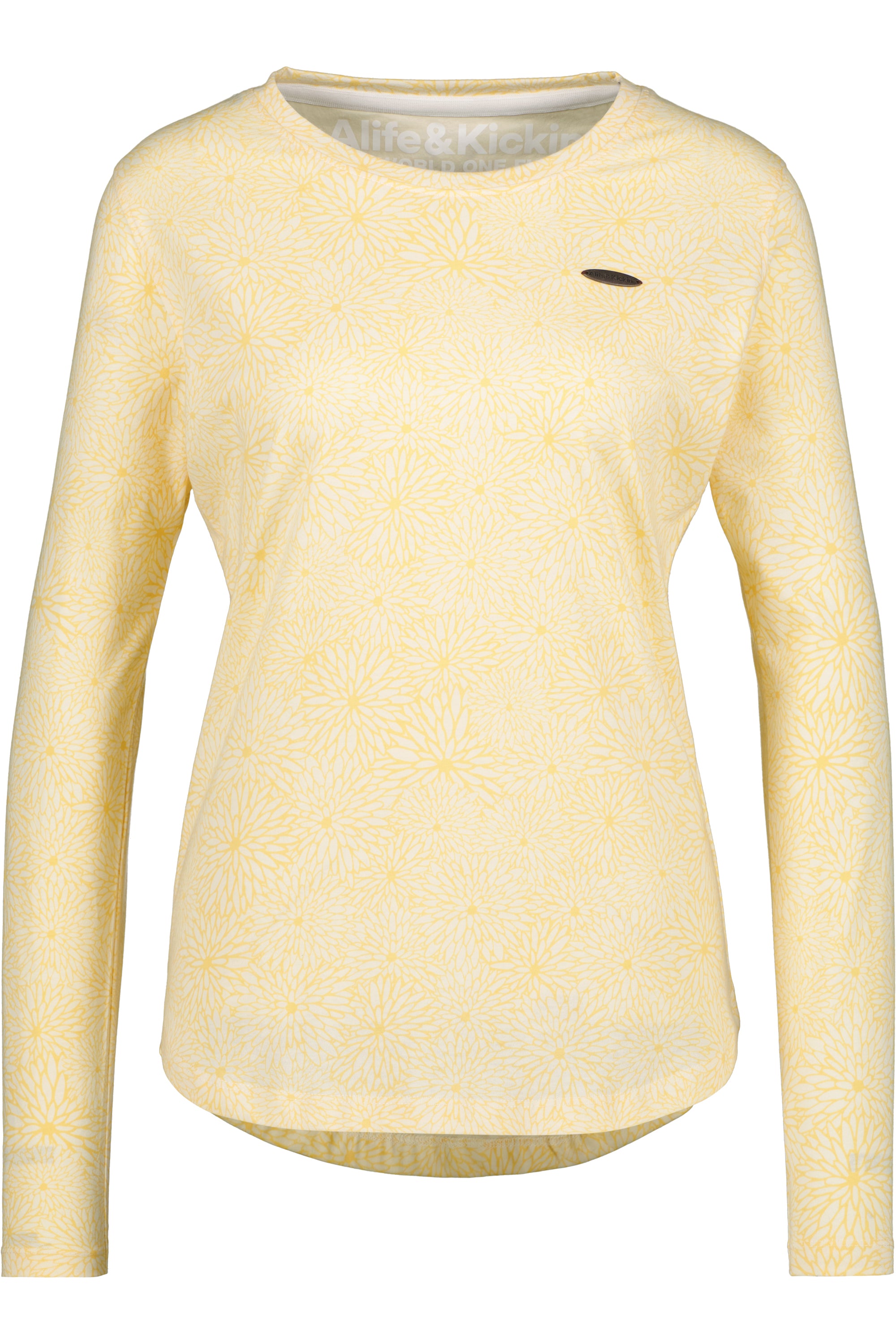 LeaAK B Longsleeve Damen - Muster trifft auf Stil Gelb