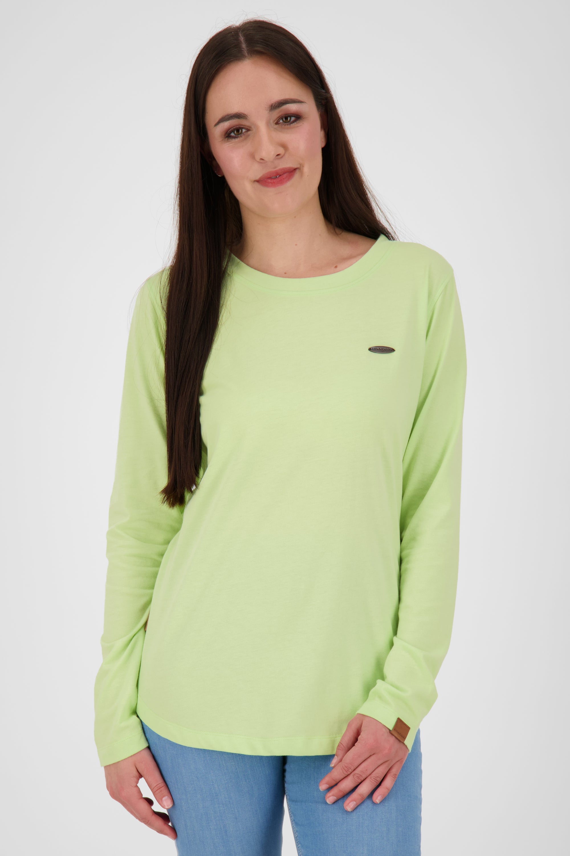 Stilvoll und bequem - Longsleeve LeaAK A für Damen Hellgrün