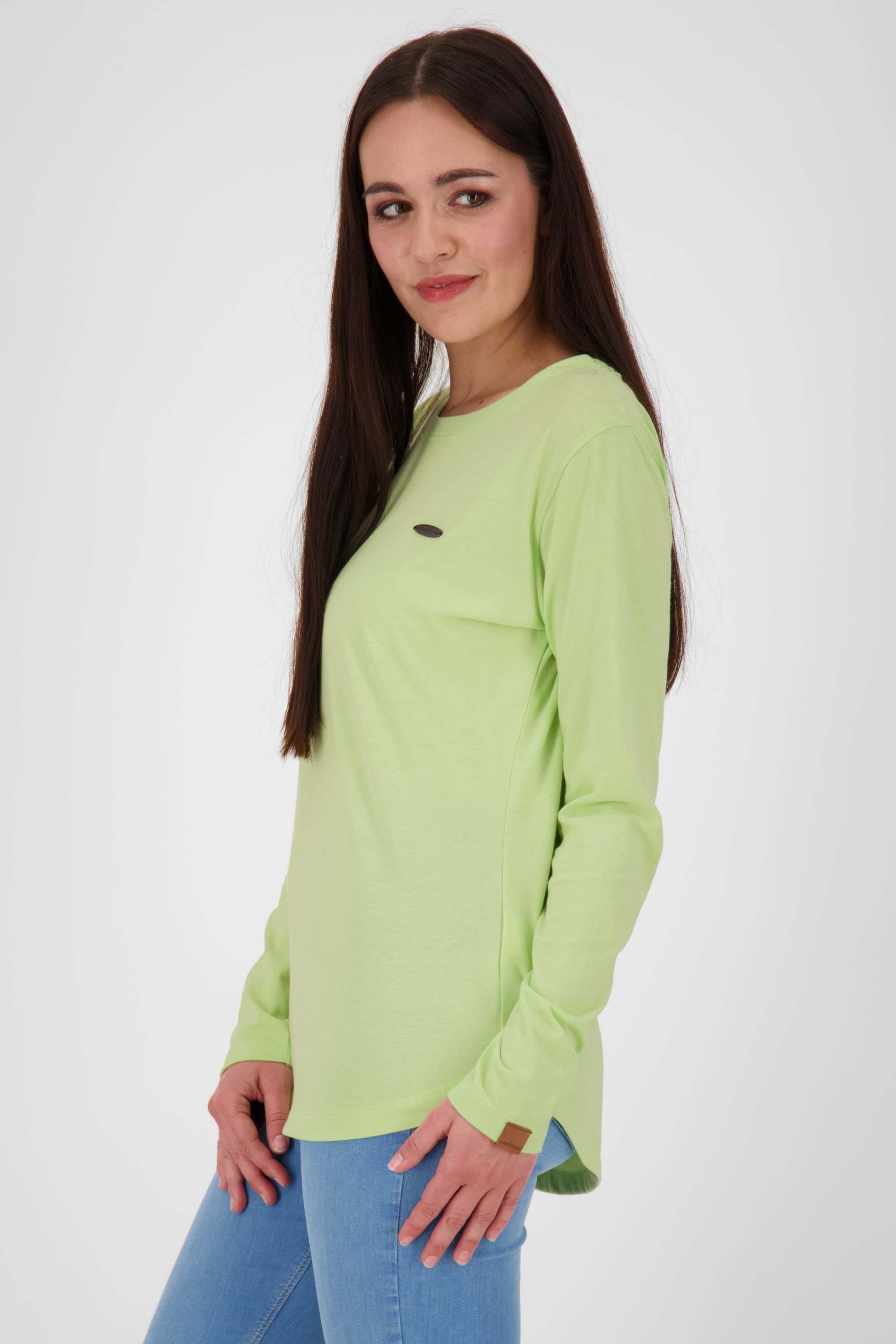 Stilvoll und bequem - Longsleeve LeaAK A für Damen Hellgrün