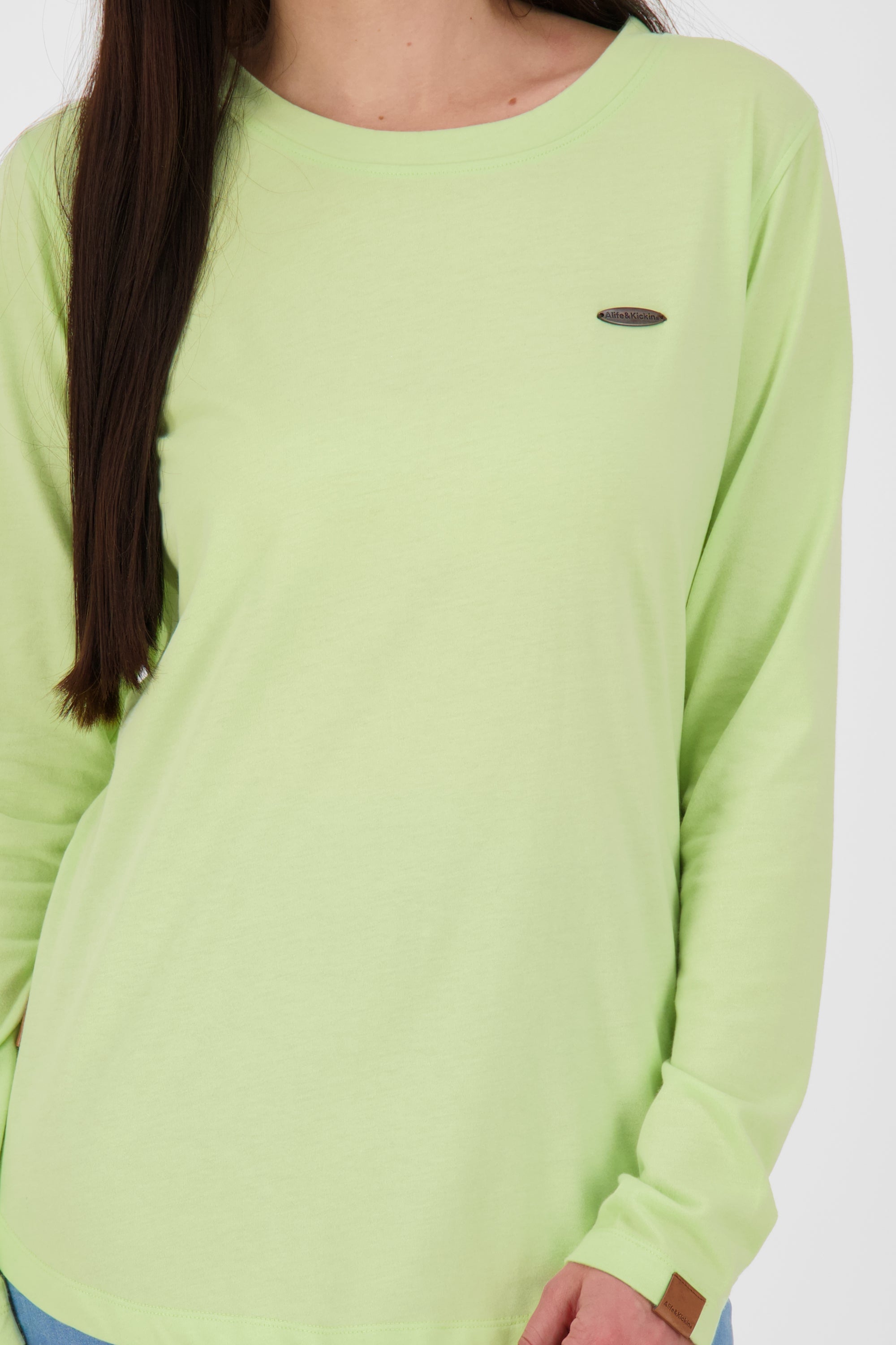 Stilvoll und bequem - Longsleeve LeaAK A für Damen Hellgrün