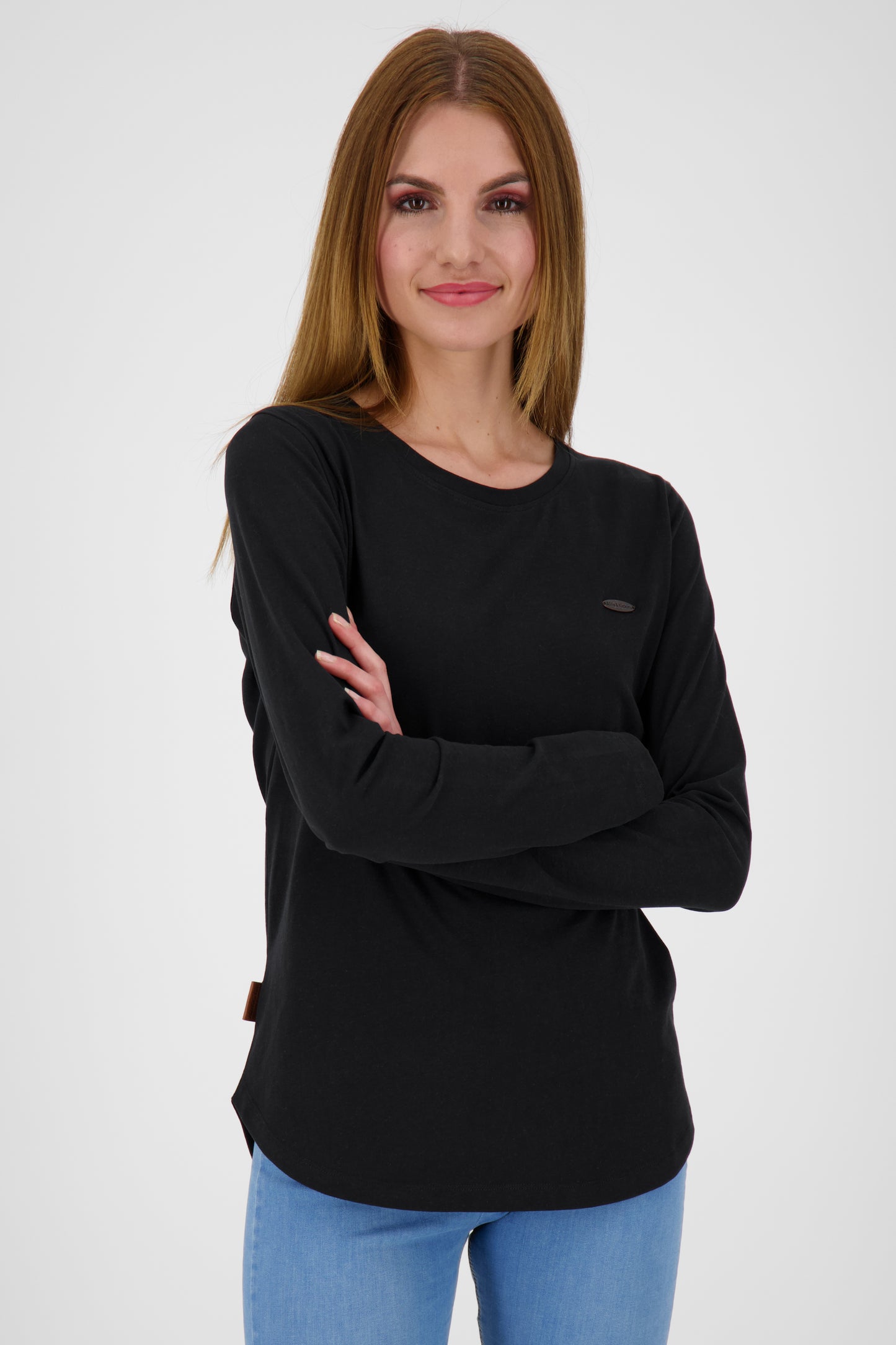 Stilvoll und bequem - Longsleeve LeaAK A für Damen Schwarz