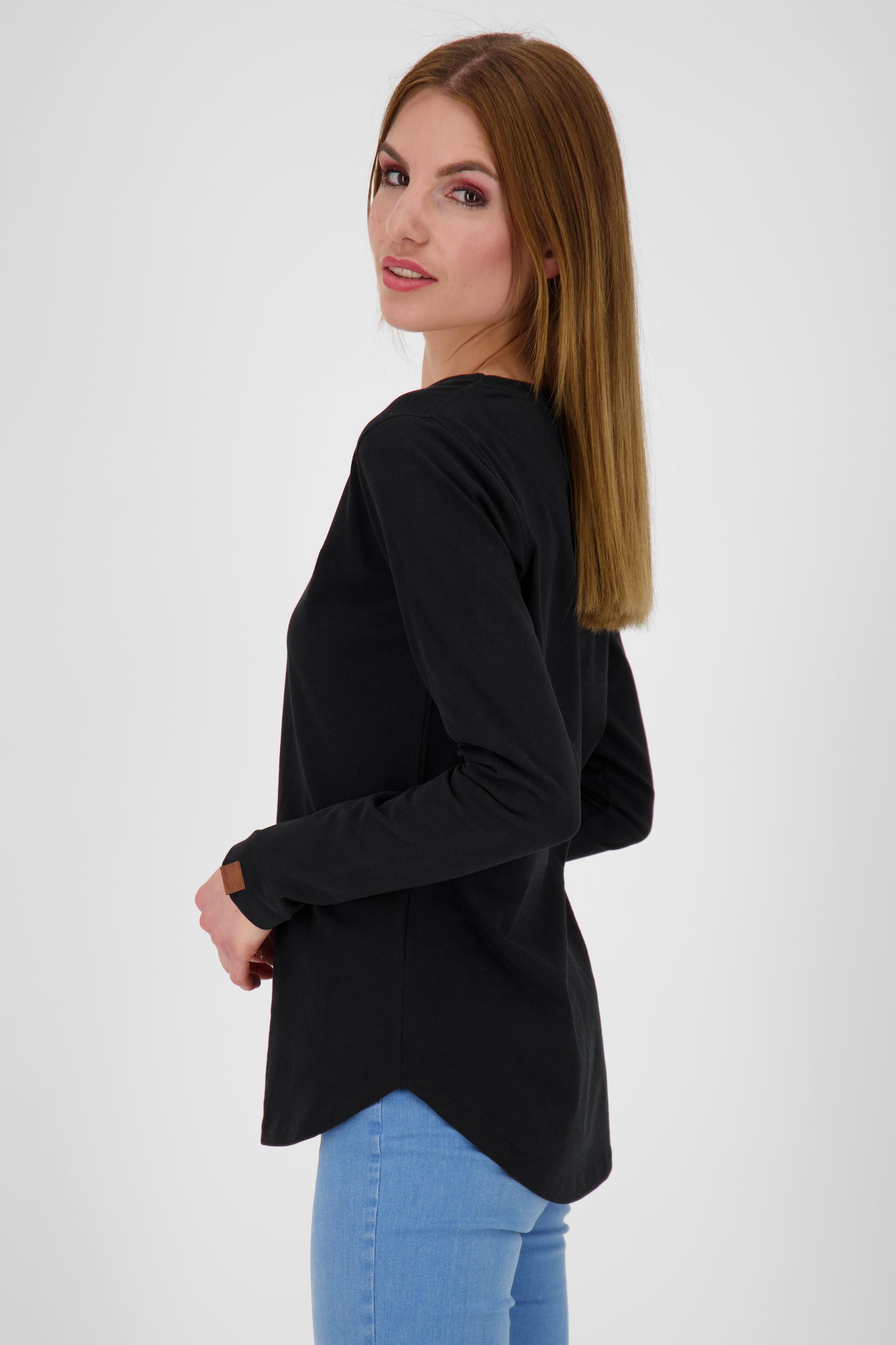 Stilvoll und bequem - Longsleeve LeaAK A für Damen Schwarz