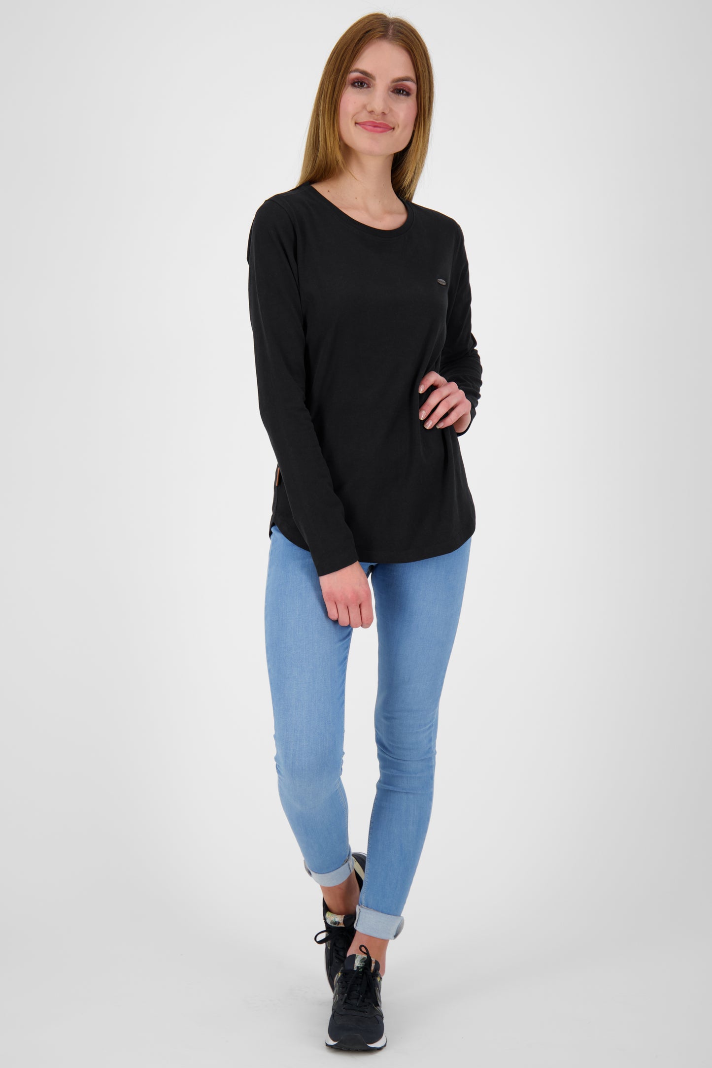 Stilvoll und bequem - Longsleeve LeaAK A für Damen Schwarz