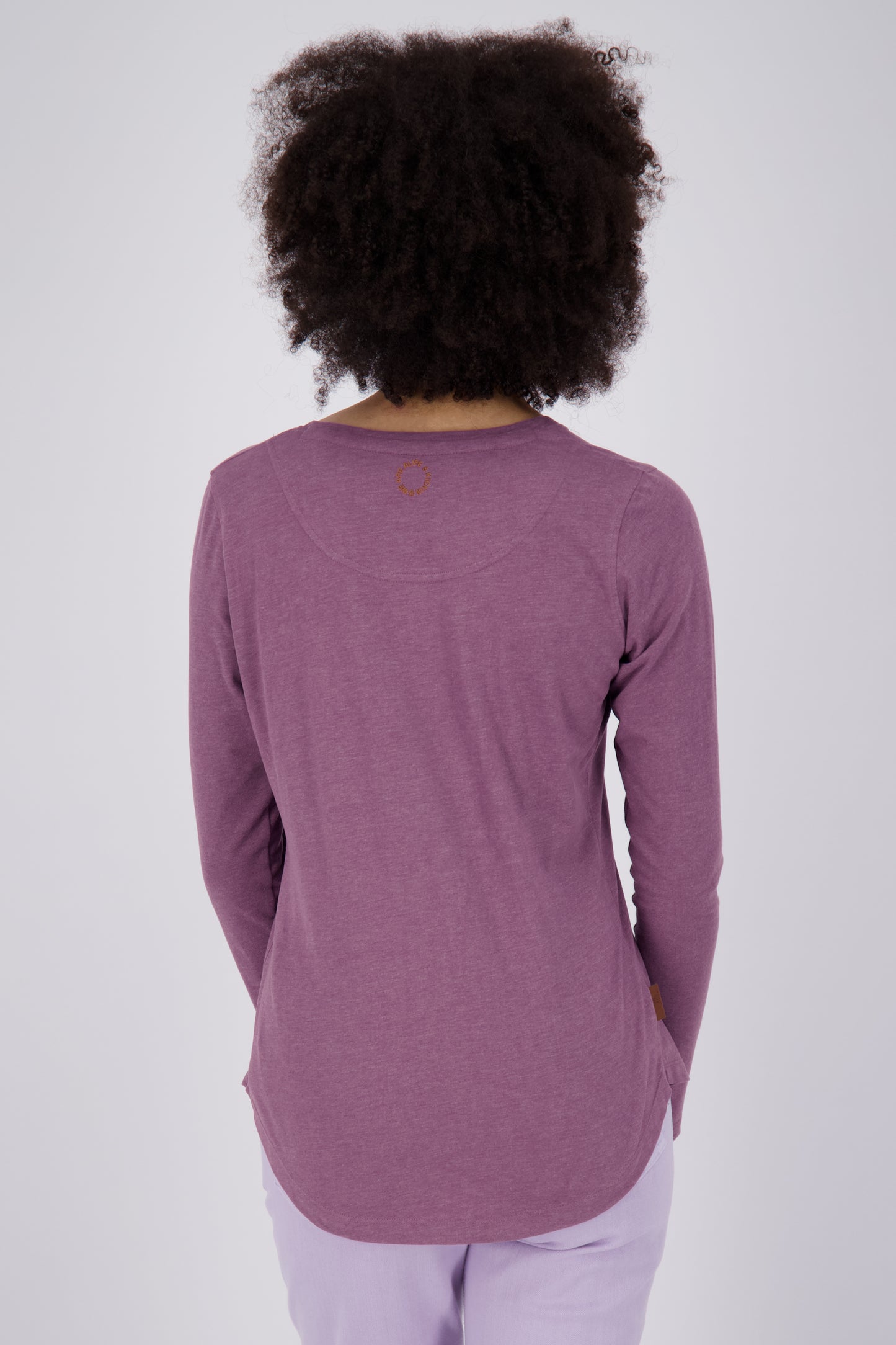 LeaAK A - Hochwertiges Damen Longsleeve für jeden Anlass Violett