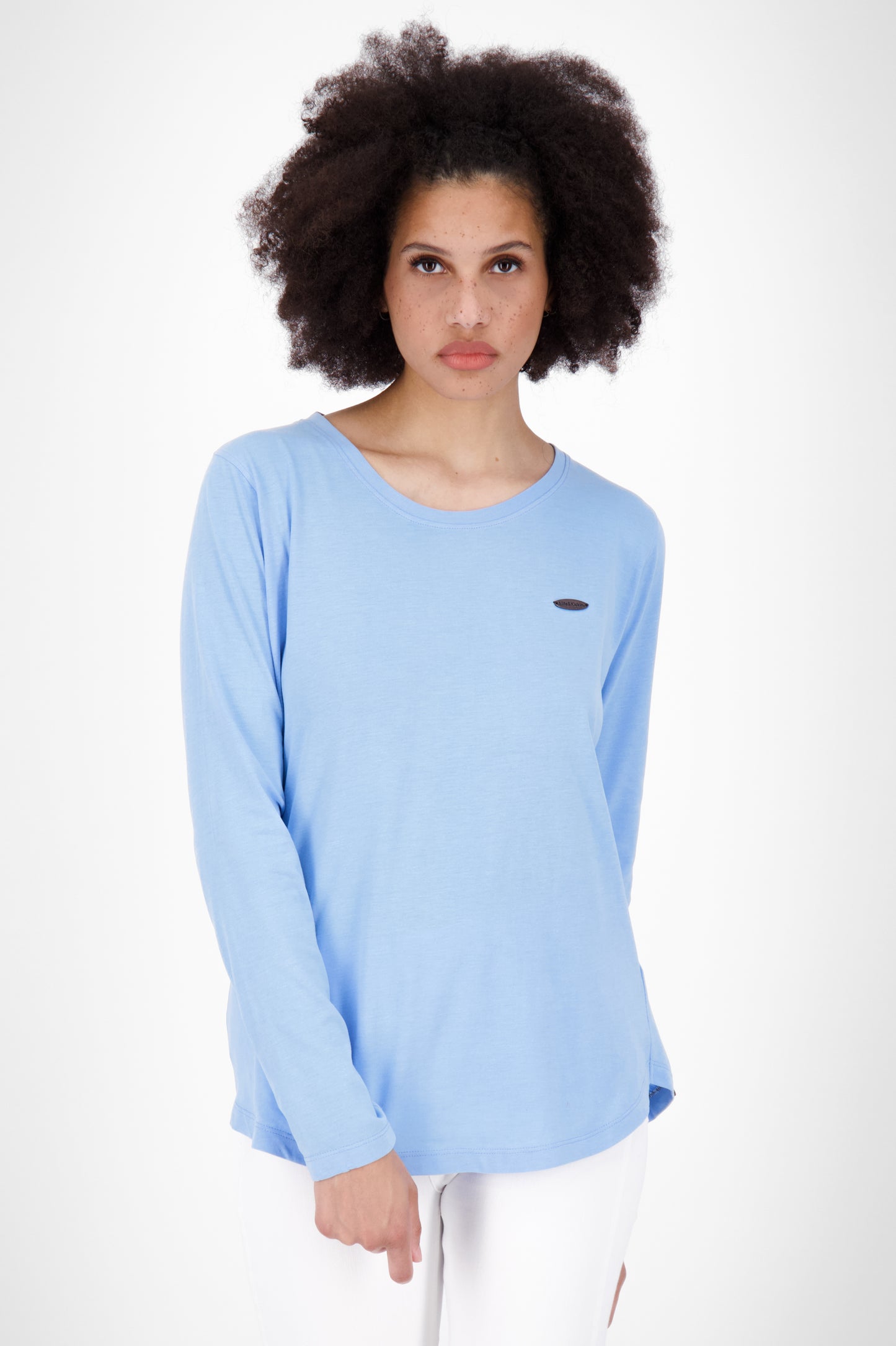 Sportlich und feminin - Langarmshirt LeaAK A für modische Frauen Hellblau