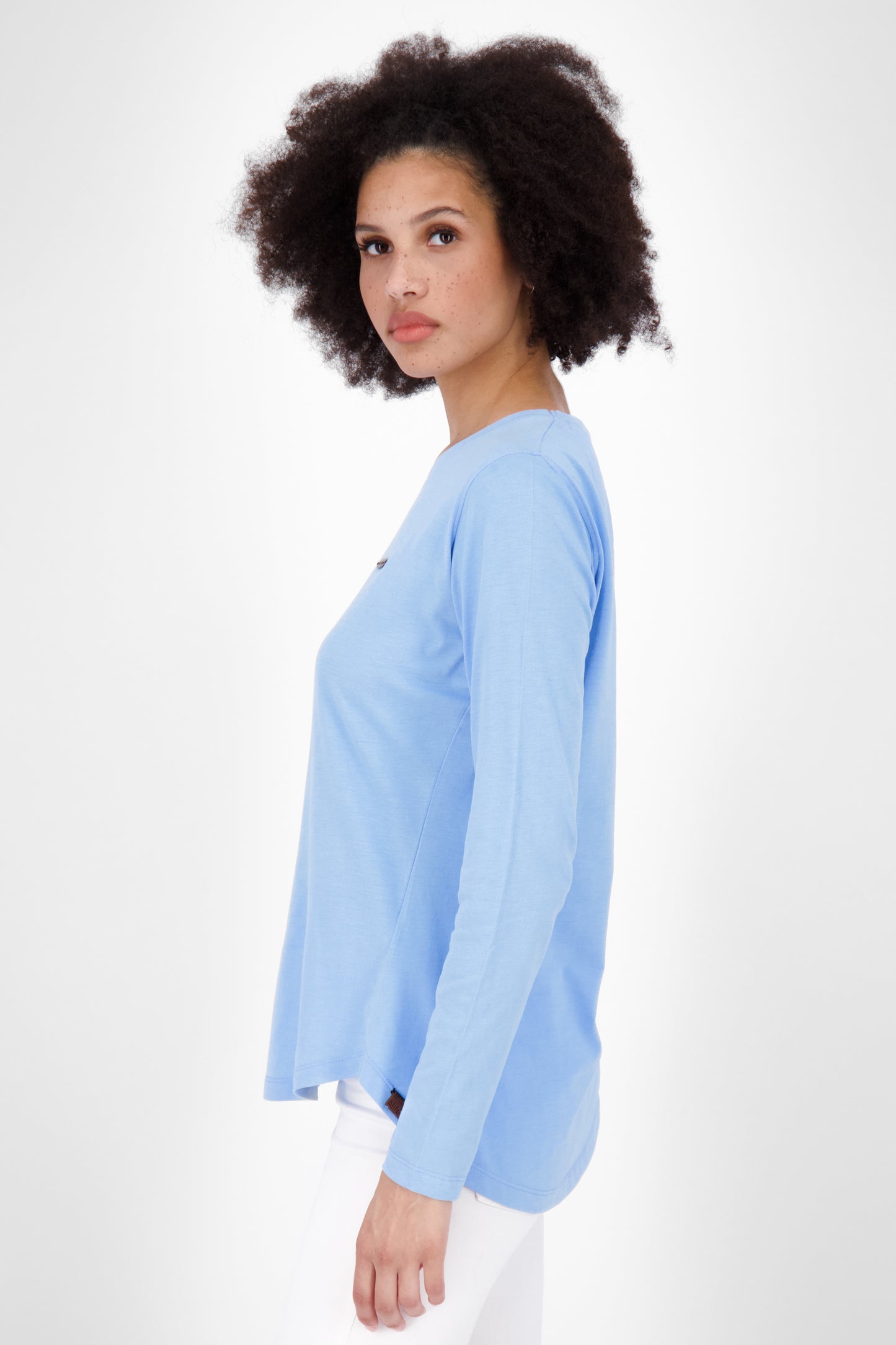 Sportlich und feminin - Langarmshirt LeaAK A für modische Frauen Hellblau