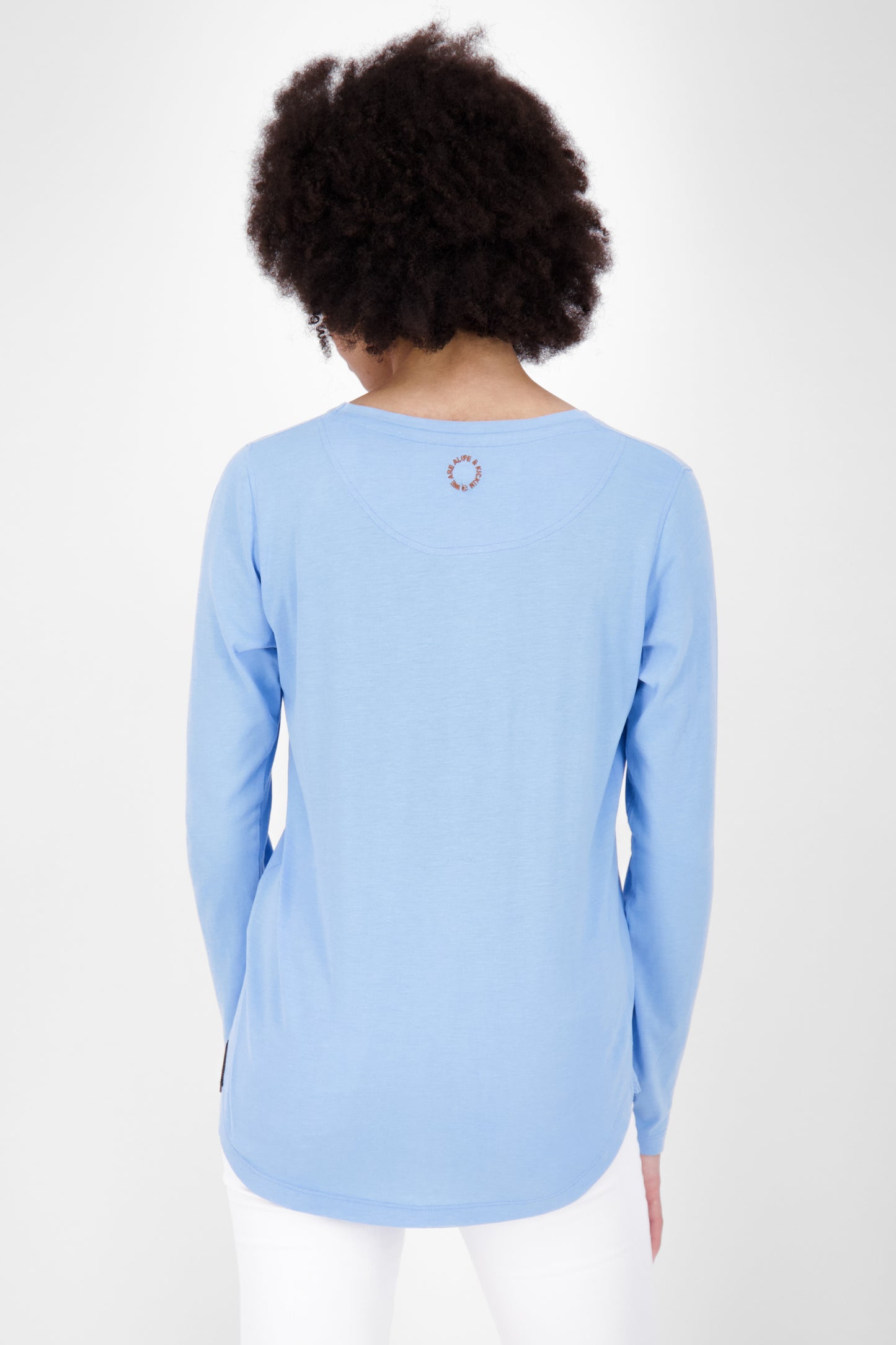 Sportlich und feminin - Langarmshirt LeaAK A für modische Frauen Hellblau