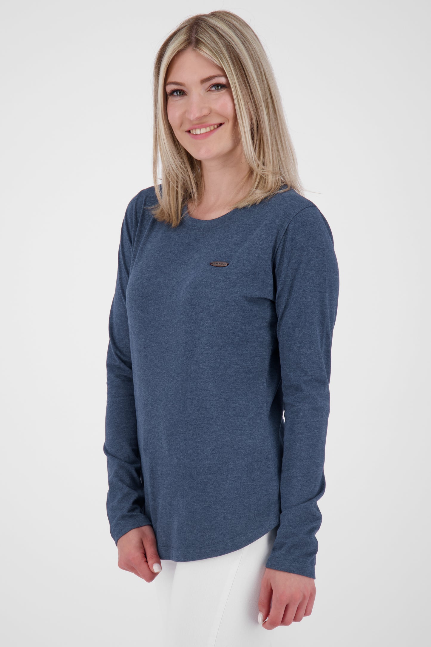 Sportlich feminin - Damen Longsleeve LeaAK A Dunkelblau