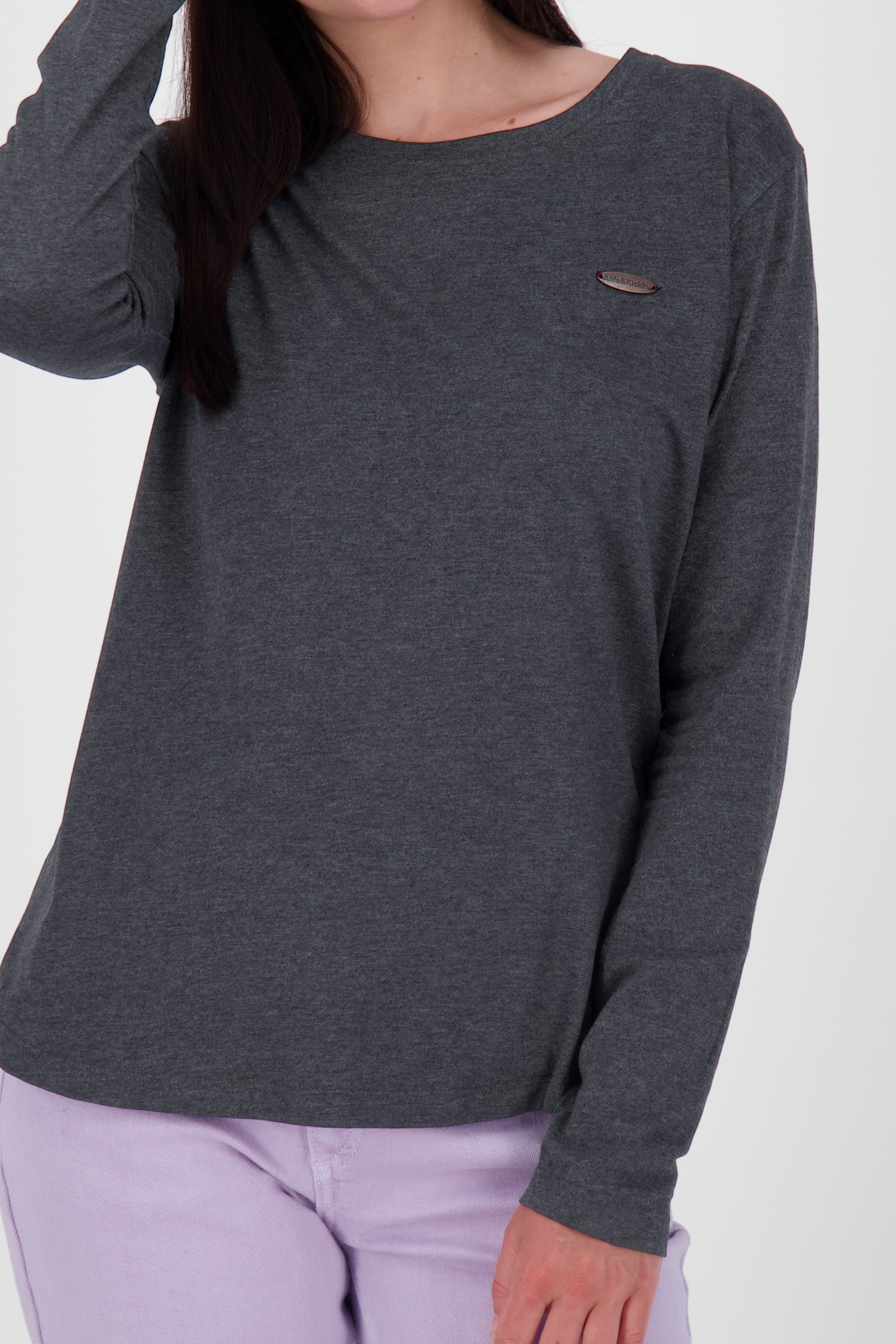 Sportlich feminin - Damen Longsleeve LeaAK A Schwarz