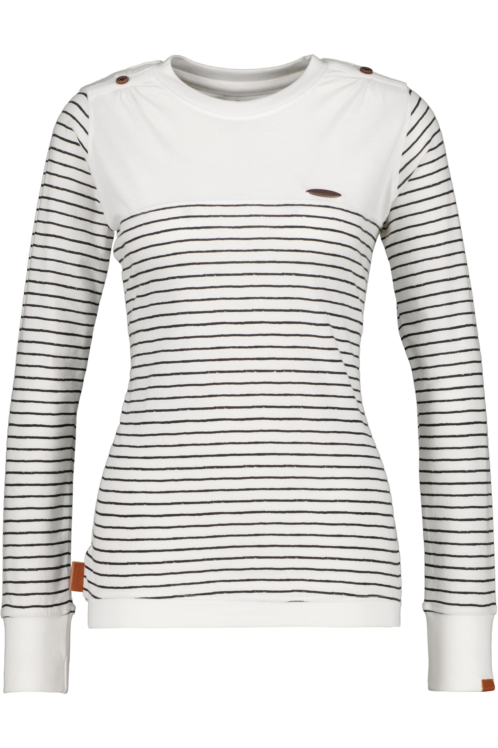 Longsleeve Damen LeonieAK Z setzt mit Streifen neue Trends Weiß