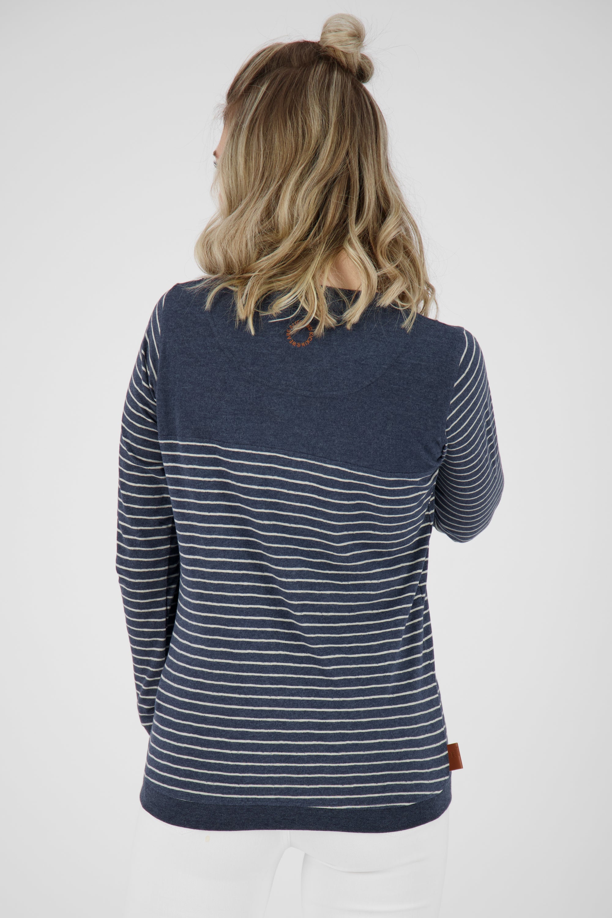 Longsleeve Damen LeonieAK Z setzt mit Streifen neue Trends Dunkelblau