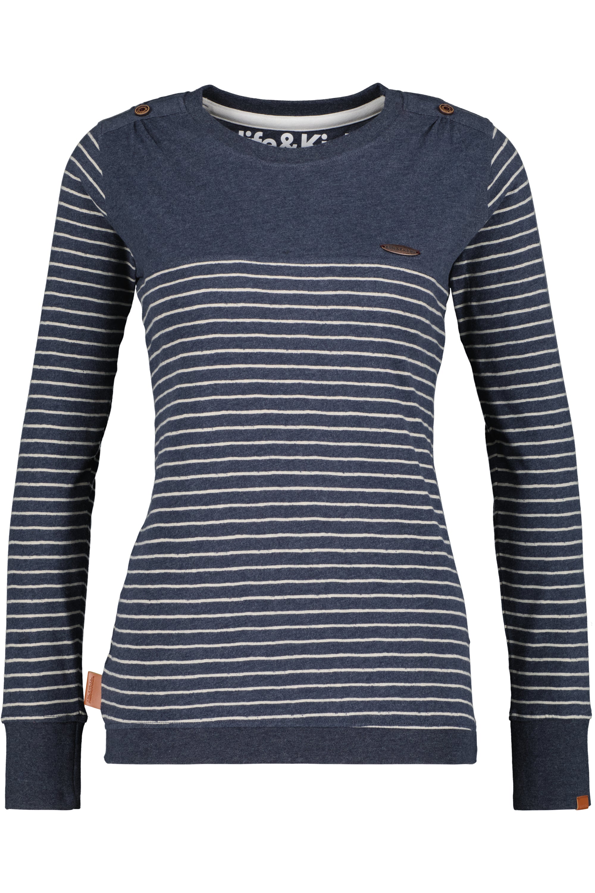 Longsleeve Damen LeonieAK Z setzt mit Streifen neue Trends Dunkelblau