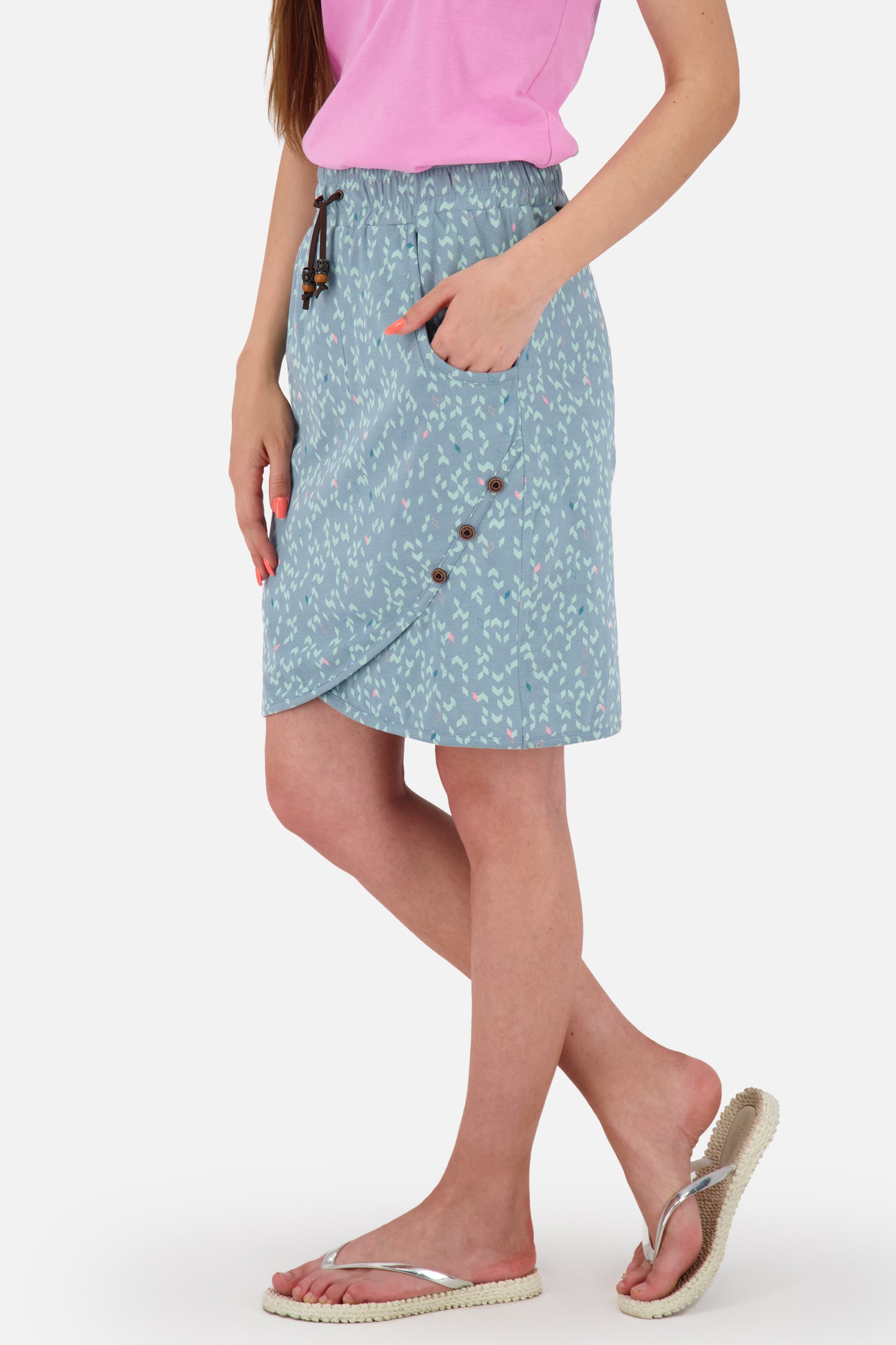 Sommerlicher Damenrock LucyAK B Grau