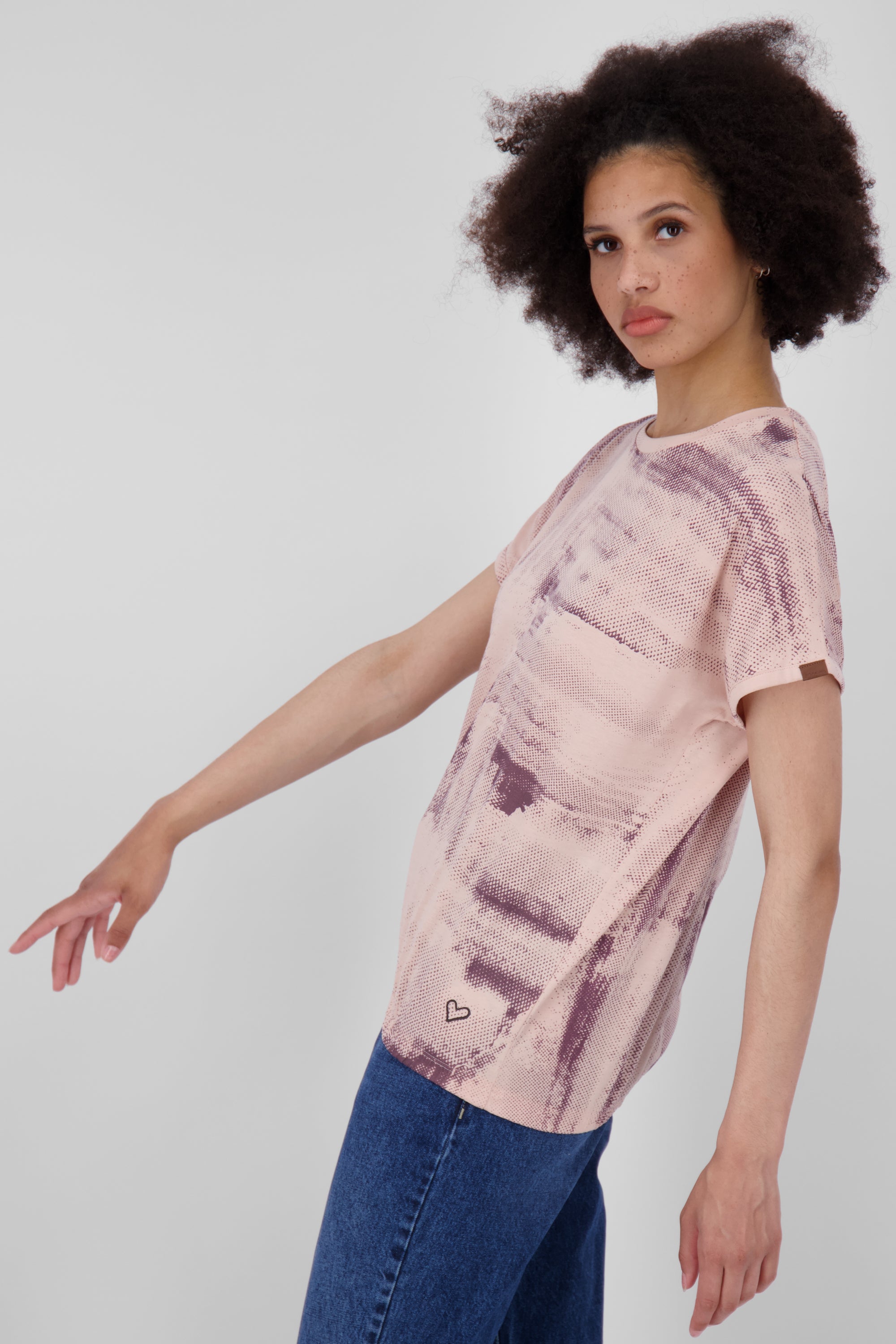 Vielseitiges Damenshirt: Oversize-Shirt SunAK B Rosa