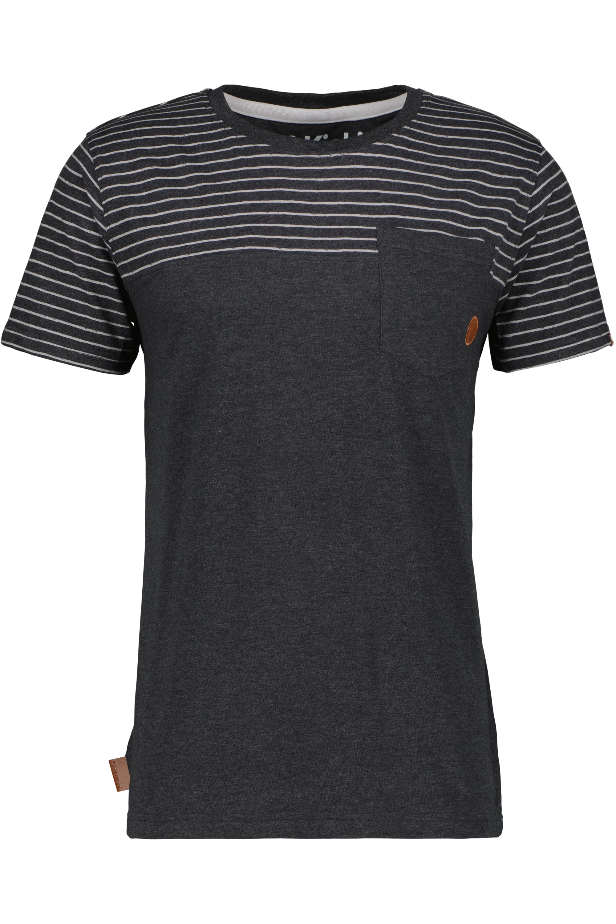 Sportliches T-Shirt Herren LeopoldAK Schwarz