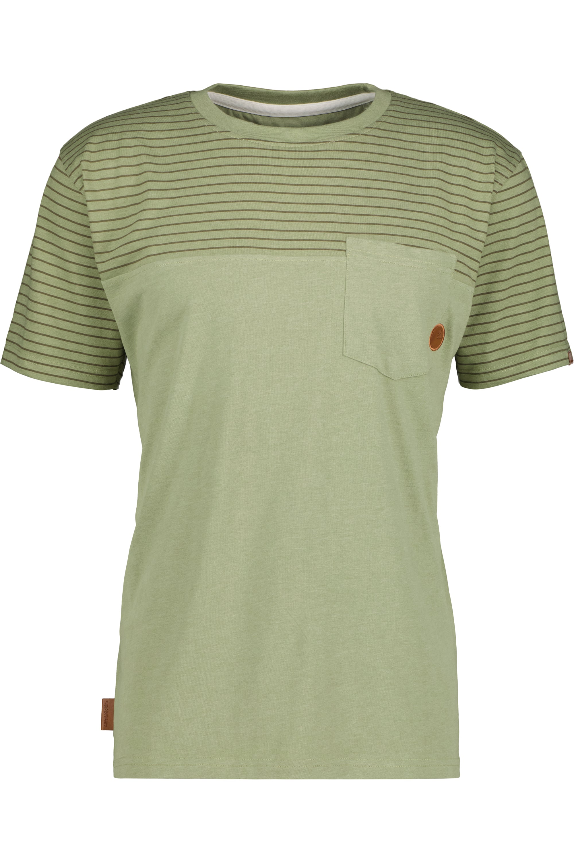 T-Shirt Herren im Streifenlook LeopoldAK Z Grün