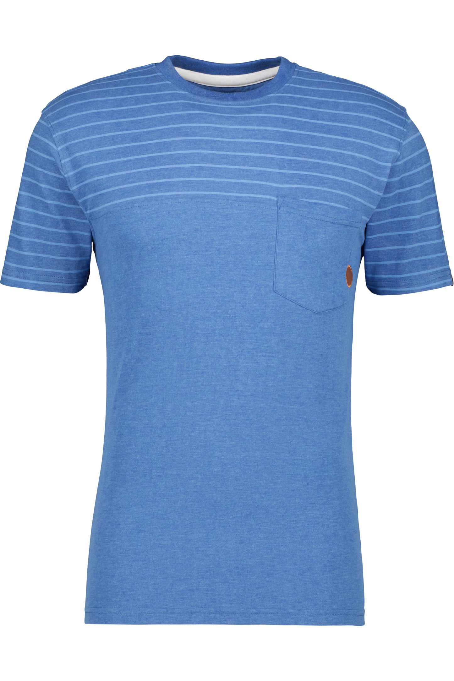 Sportliches Herren T-Shirt LeopoldAK Z mit Streifen Blau
