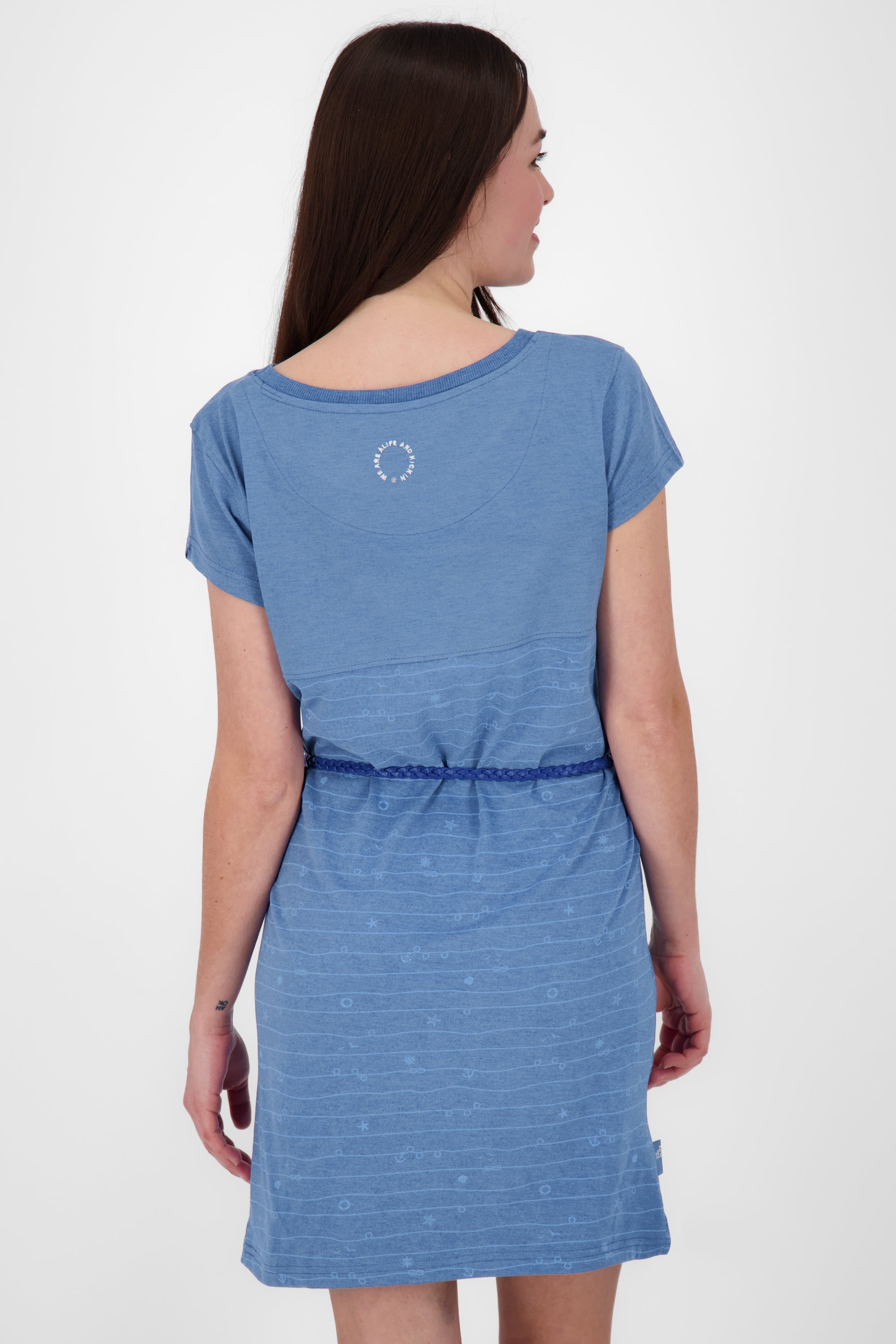 Alife and Kickin Damenkleid ClariceAK - Streifenmuster und weibliche Silhouette Blau