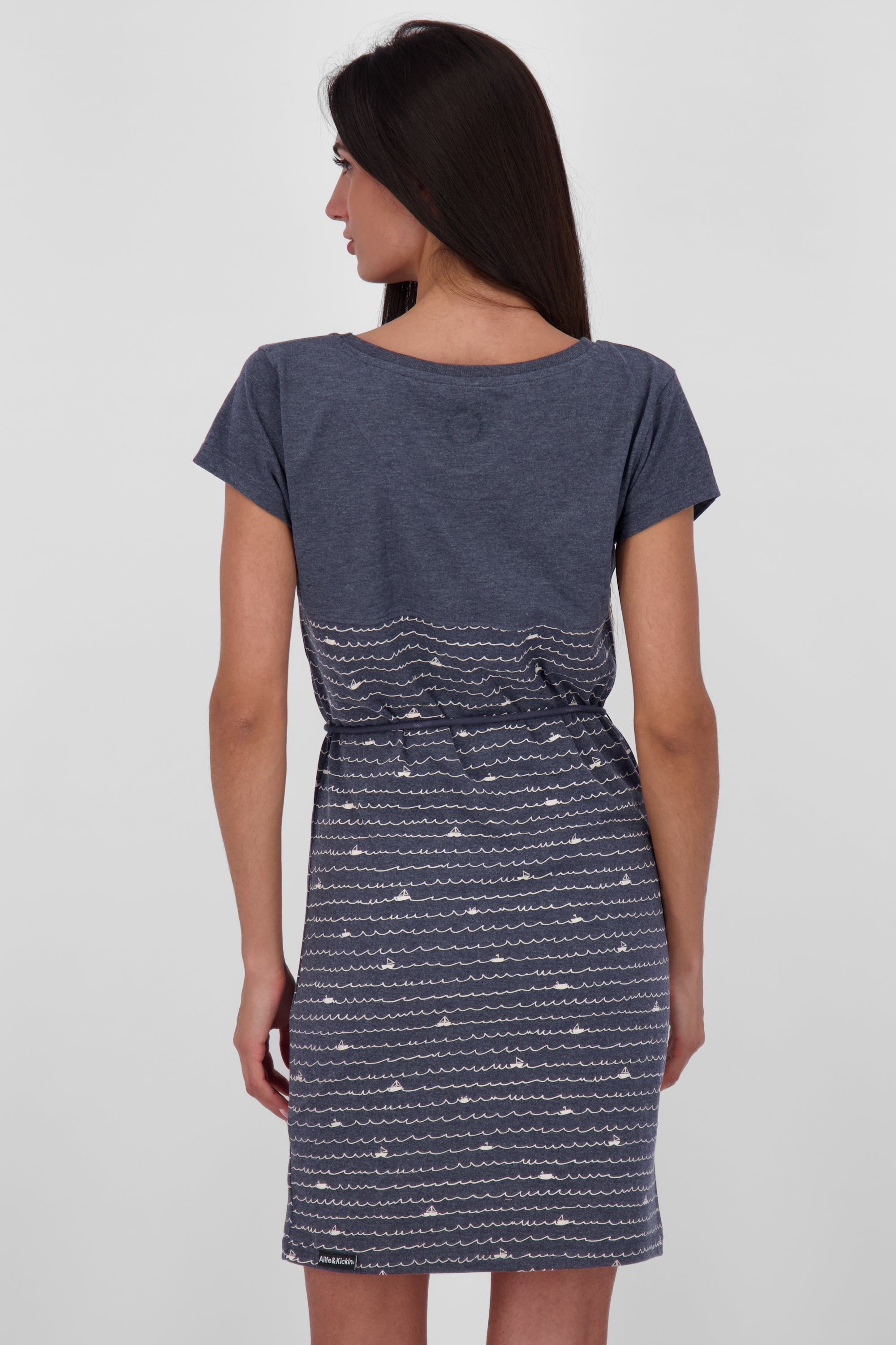 Alife and Kickin Damenkleid ClarinaAK B - Feminine Prints und lässige Passform Dunkelblau