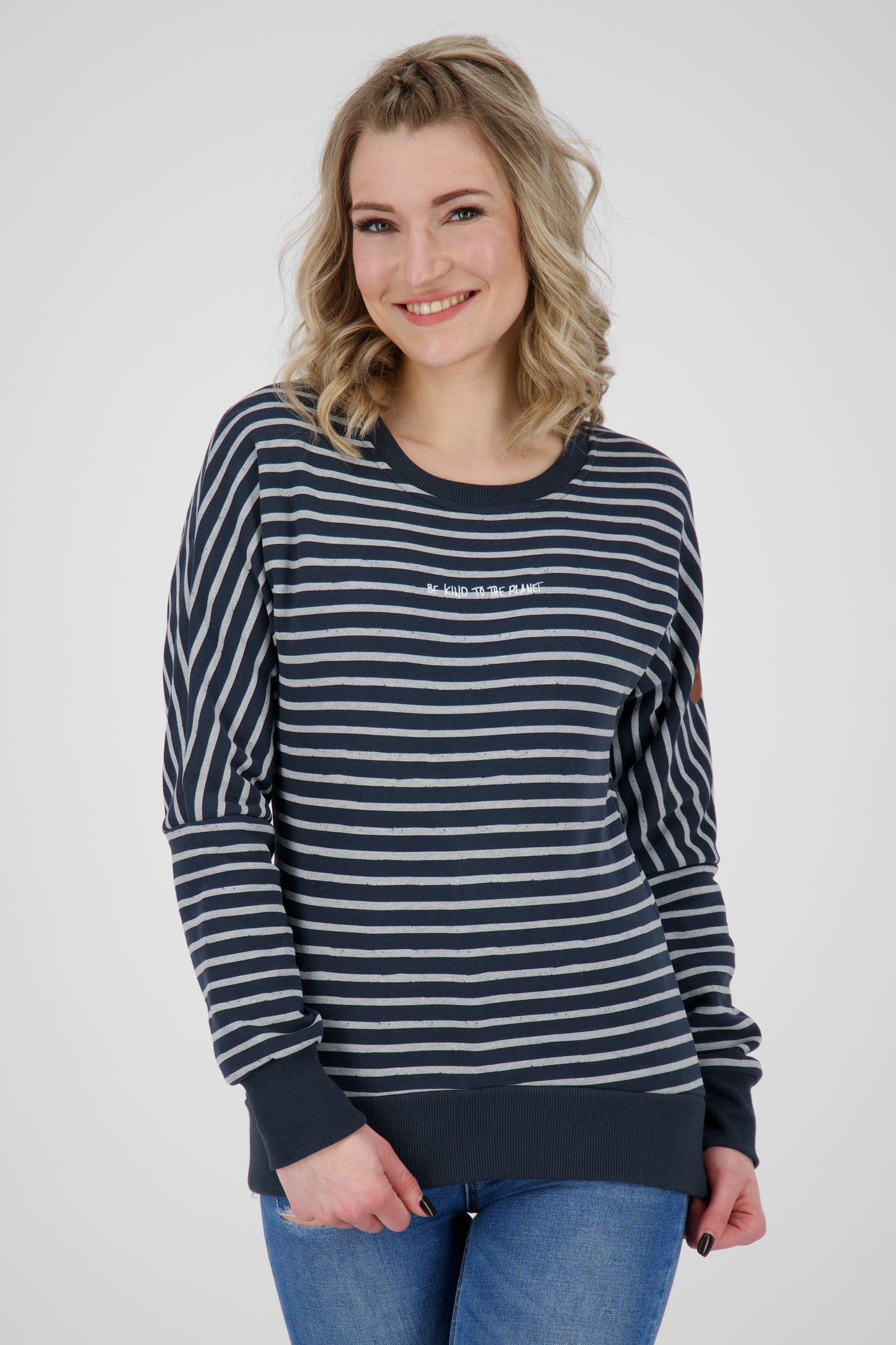 Damen Sweatpullover DarlaAK im modischen Style Dunkelblau