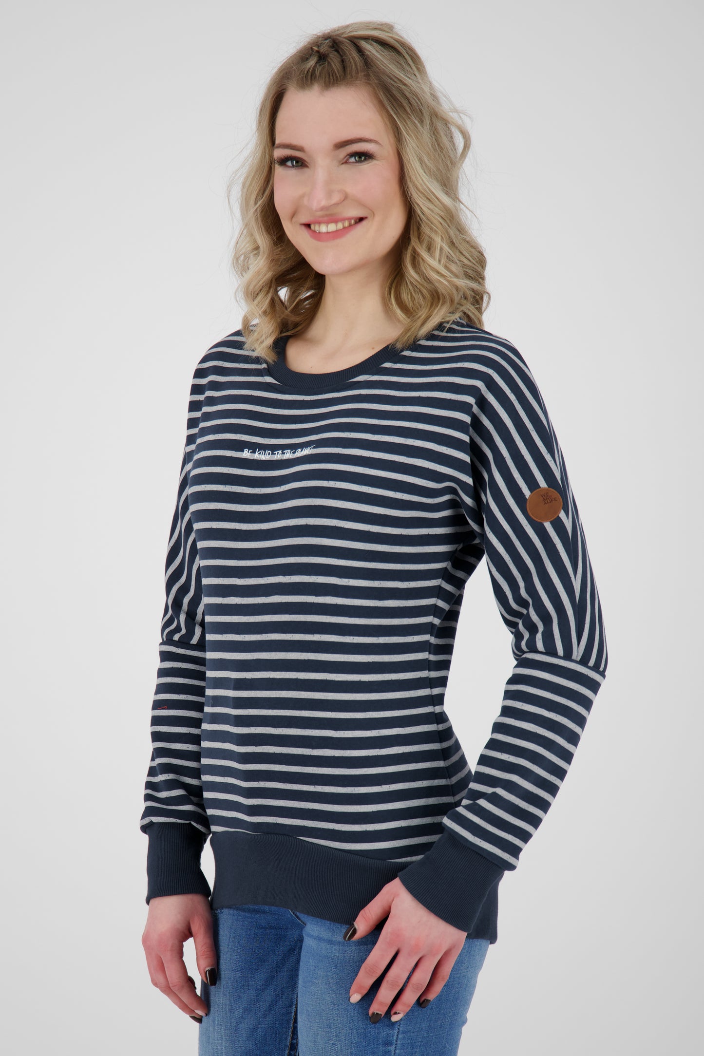 Damen Sweatpullover DarlaAK im modischen Style Dunkelblau